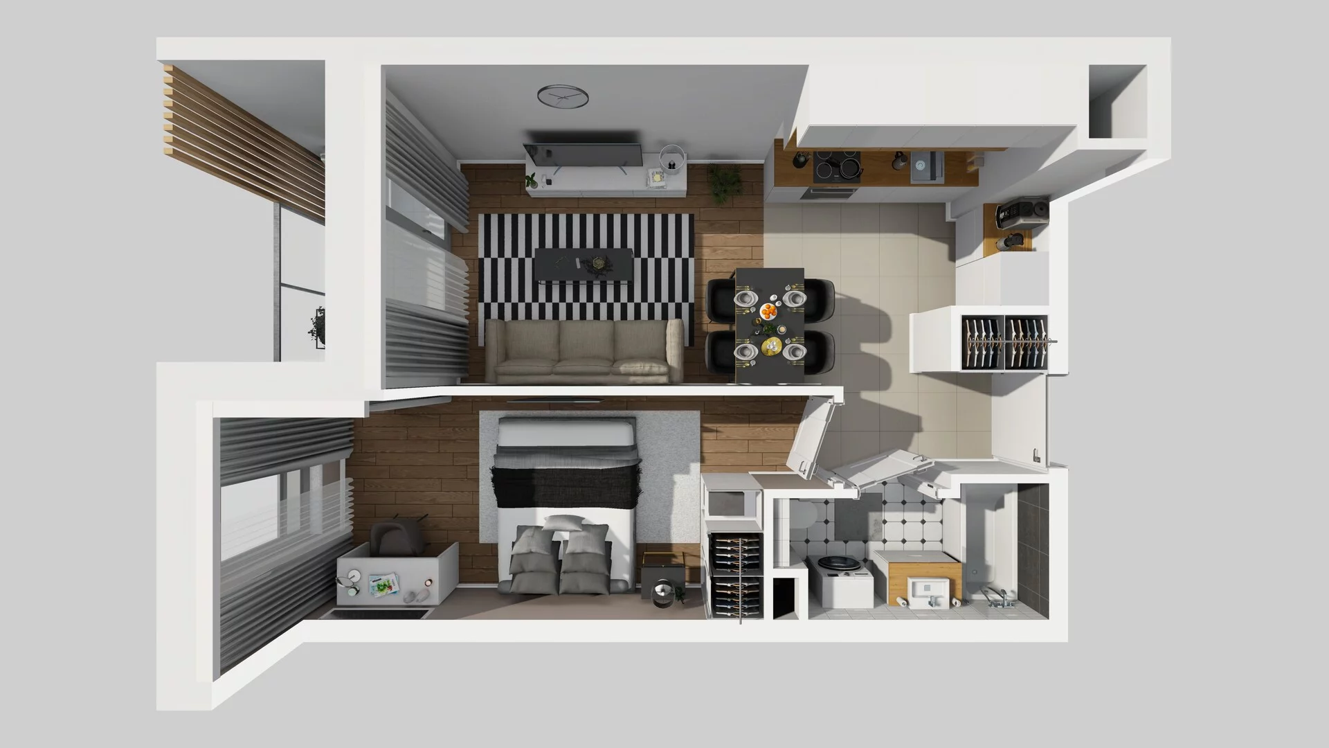 2 pokoje, mieszkanie 40,29 m², piętro 5, oferta nr A/93, Hubska 100 etap 2, Wrocław, Huby, Krzyki, ul. Hubska 100