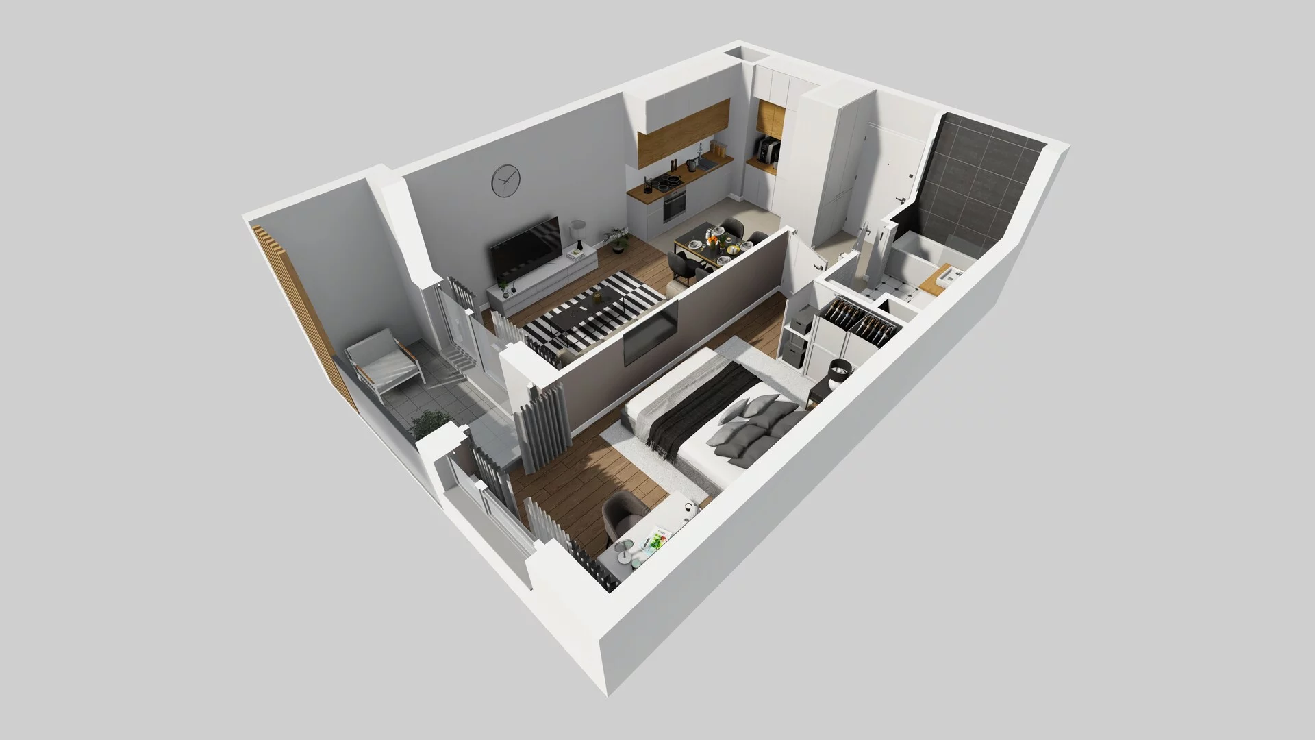 2 pokoje, mieszkanie 41,10 m², piętro 5, oferta nr A/95, Hubska 100 etap 2, Wrocław, Huby, Krzyki, ul. Hubska 100
