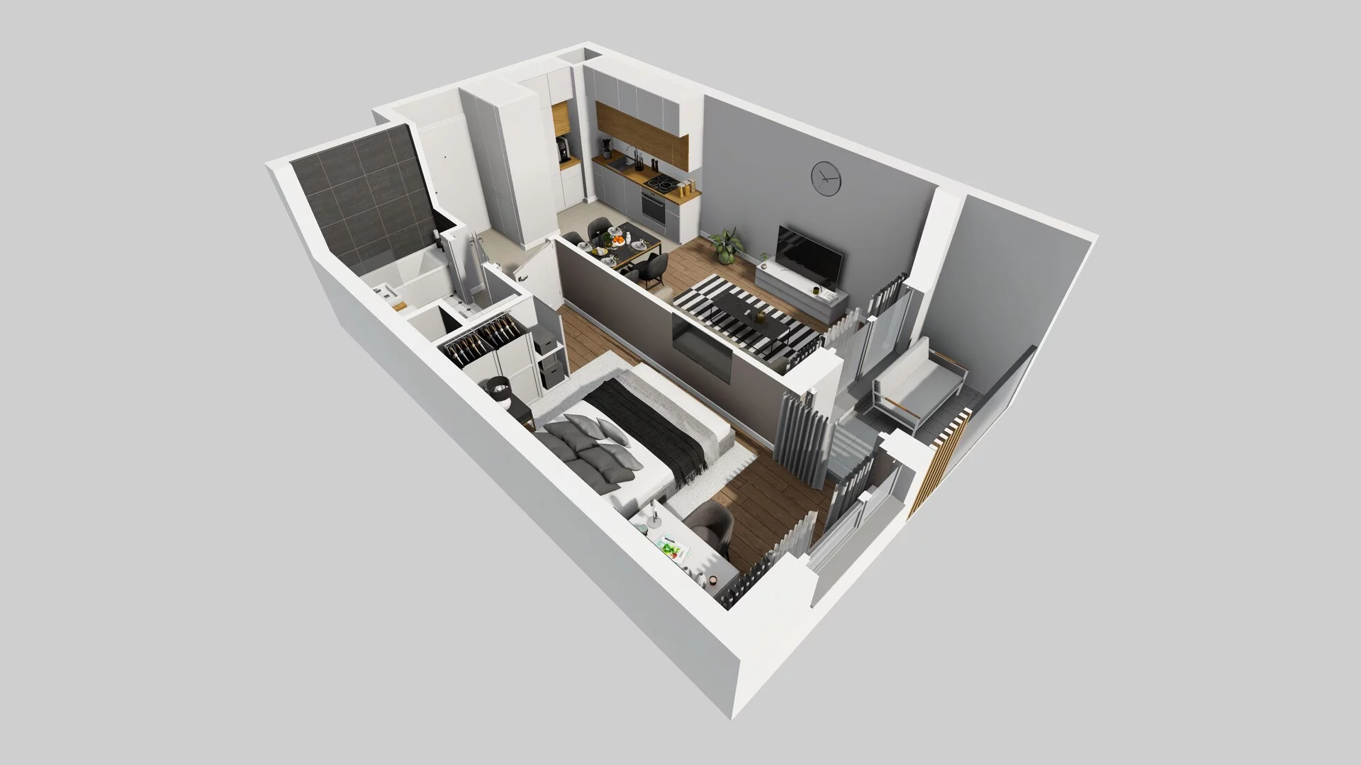 2 pokoje, mieszkanie 39,44 m², piętro 7, oferta nr A/122, Hubska 100 etap 2, Wrocław, Huby, Krzyki, ul. Hubska 100