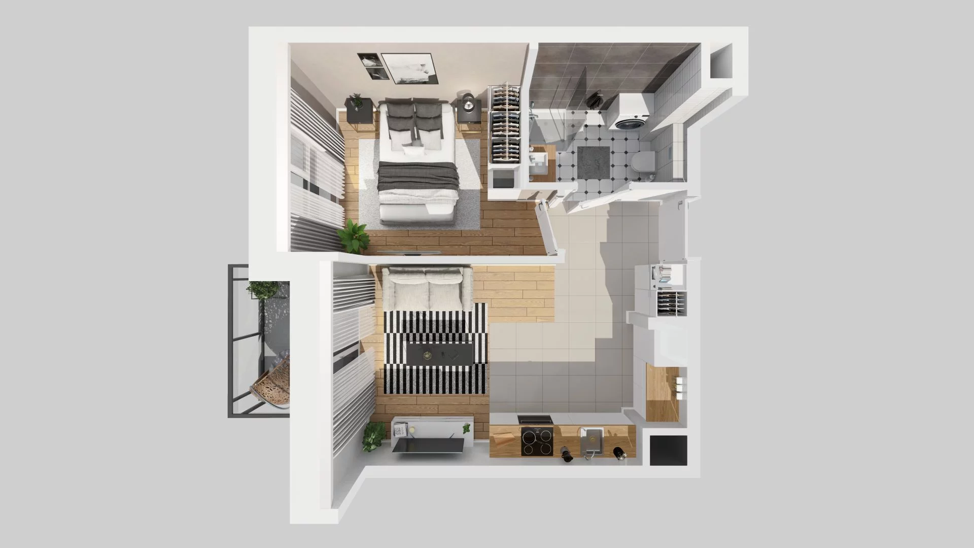 2 pokoje, mieszkanie 33,52 m², piętro 3, oferta nr E/39, Metro Zachód 8 bud. E-H, Warszawa, Bemowo, Chrzanów, ul. Jana Heweliusza