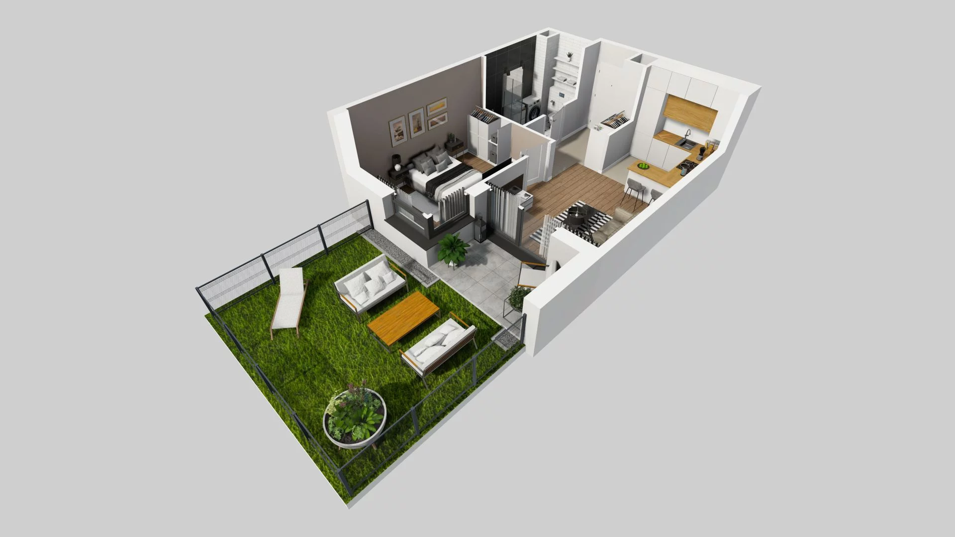 2 pokoje, mieszkanie 35,62 m², parter, oferta nr C/160, Osiedle Wilno 7, Warszawa, Targówek, Elsnerów, ul. Janowiecka