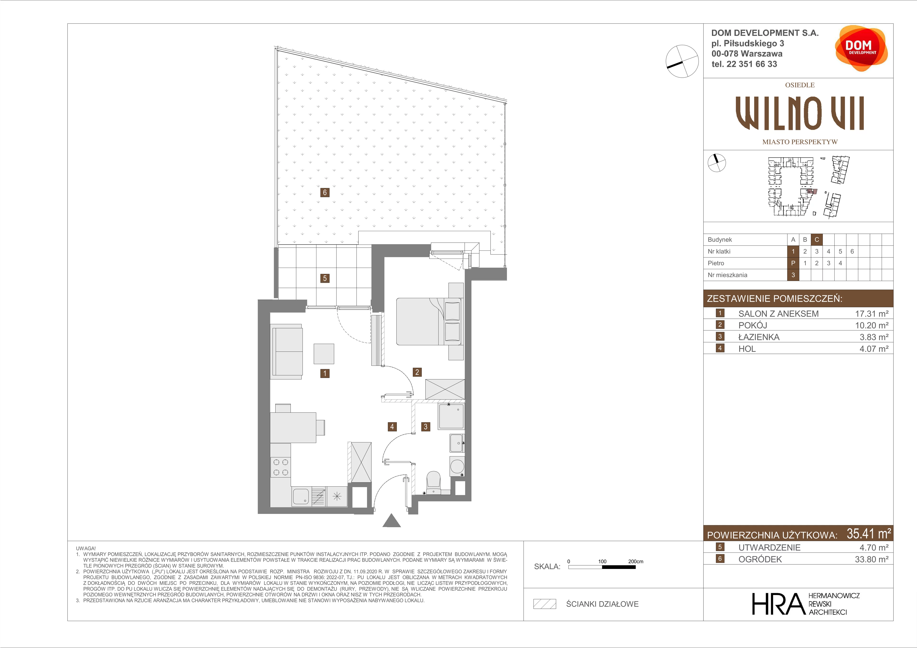 Mieszkanie 35,41 m², parter, oferta nr C/3, Osiedle Wilno 7, Warszawa, Targówek, Elsnerów, ul. Janowiecka