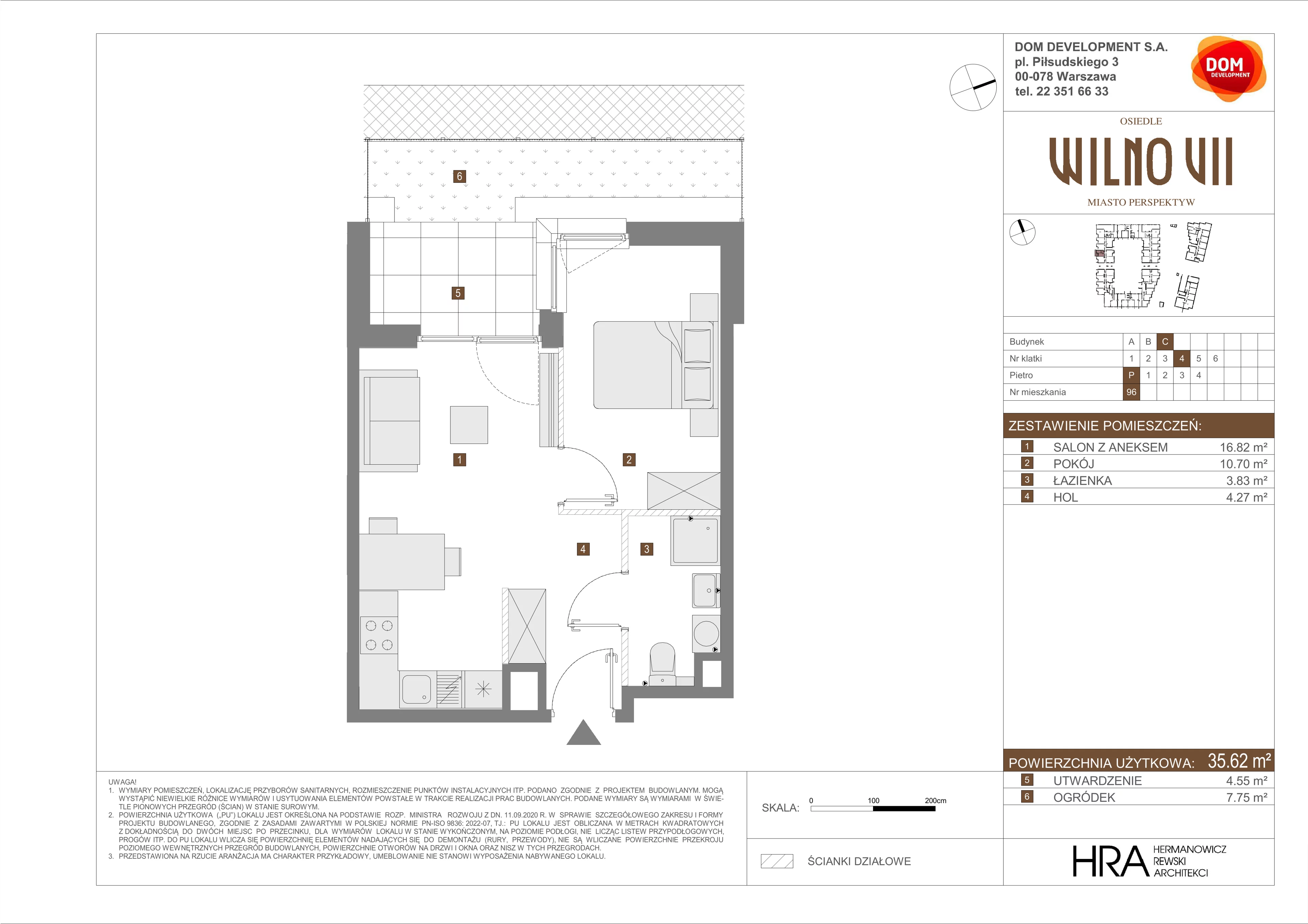 Mieszkanie 35,62 m², parter, oferta nr C/96, Osiedle Wilno 7, Warszawa, Targówek, Elsnerów, ul. Janowiecka