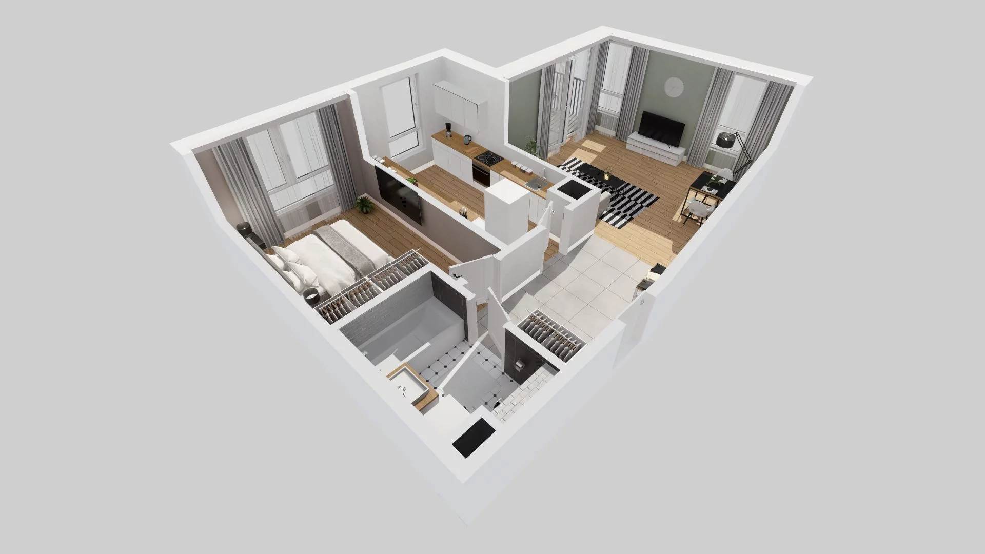 2 pokoje, mieszkanie 54,15 m², piętro 2, oferta nr A/18, Osiedle Wilno 7, Warszawa, Targówek, Elsnerów, ul. Janowiecka