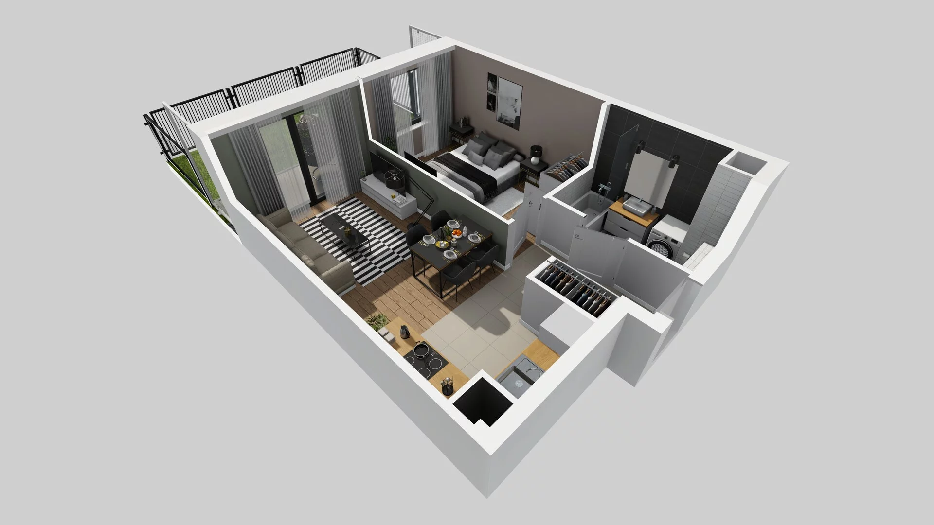 2 pokoje, mieszkanie 38,38 m², parter, oferta nr A/3, Apartamenty nad Oławką, Wrocław, Przedmieście Oławskie, Krzyki, ul. Krakowska 98