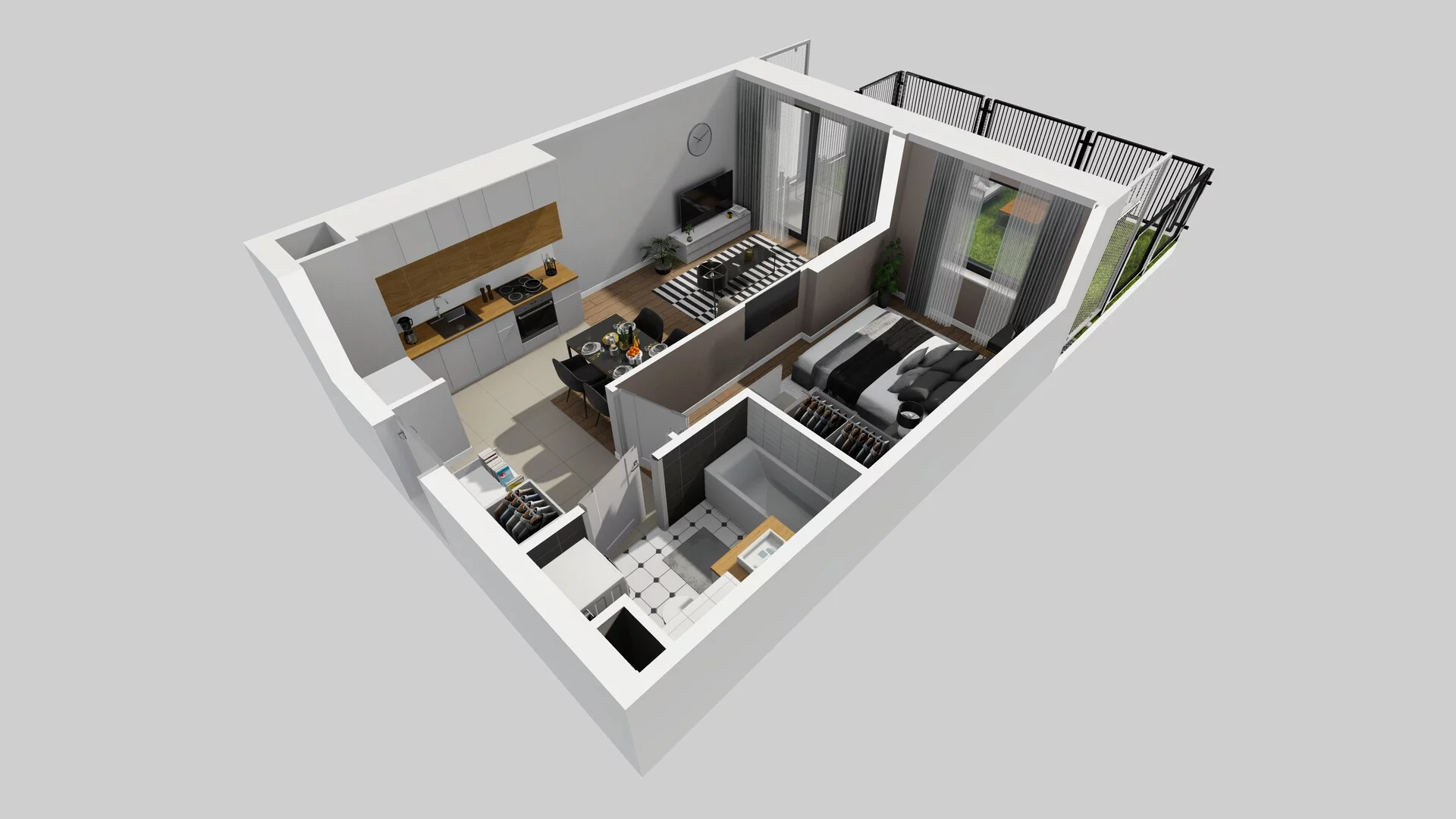 2 pokoje, mieszkanie 37,04 m², parter, oferta nr A/56, Apartamenty nad Oławką, Wrocław, Przedmieście Oławskie, Krzyki, ul. Krakowska 98