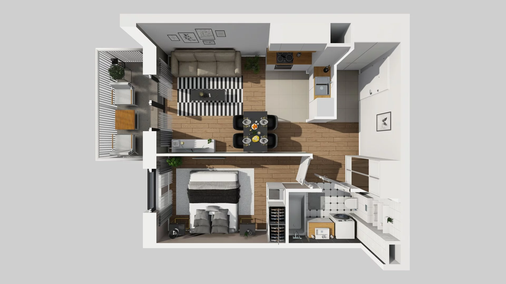 2 pokoje, mieszkanie 41,73 m², piętro 1, oferta nr A/11, Apartamenty nad Oławką, Wrocław, Przedmieście Oławskie, Krzyki, ul. Krakowska 98