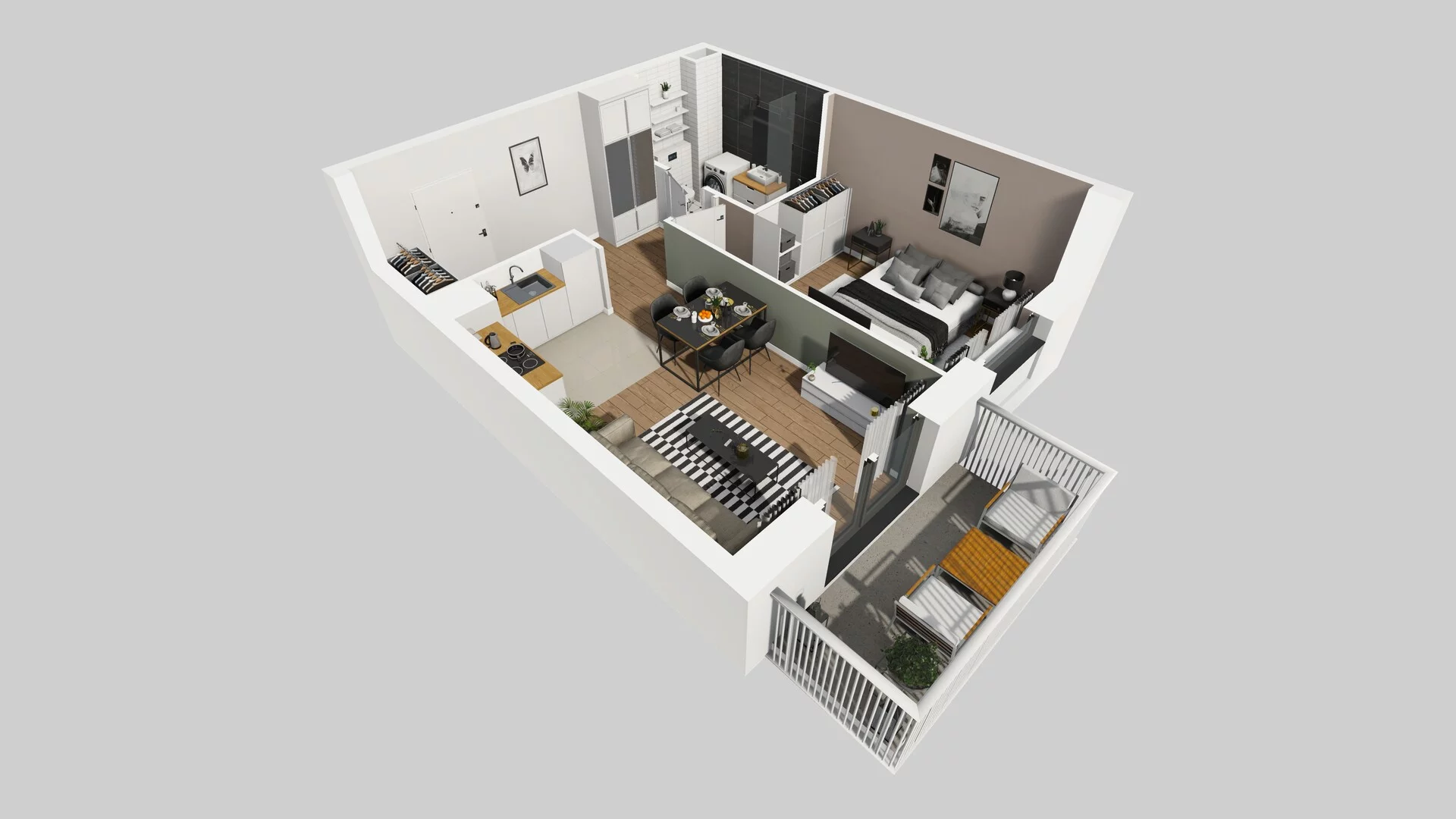 2 pokoje, mieszkanie 41,73 m², piętro 1, oferta nr A/11, Apartamenty nad Oławką, Wrocław, Przedmieście Oławskie, Krzyki, ul. Krakowska 98