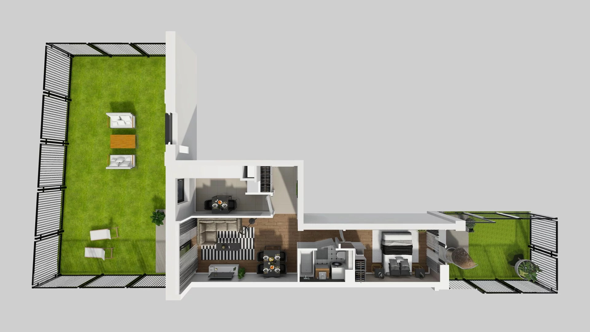 2 pokoje, mieszkanie 47,07 m², parter, oferta nr B/29, Apartamenty nad Oławką 2, Wrocław, Przedmieście Oławskie, Krzyki, ul. Krakowska 98a