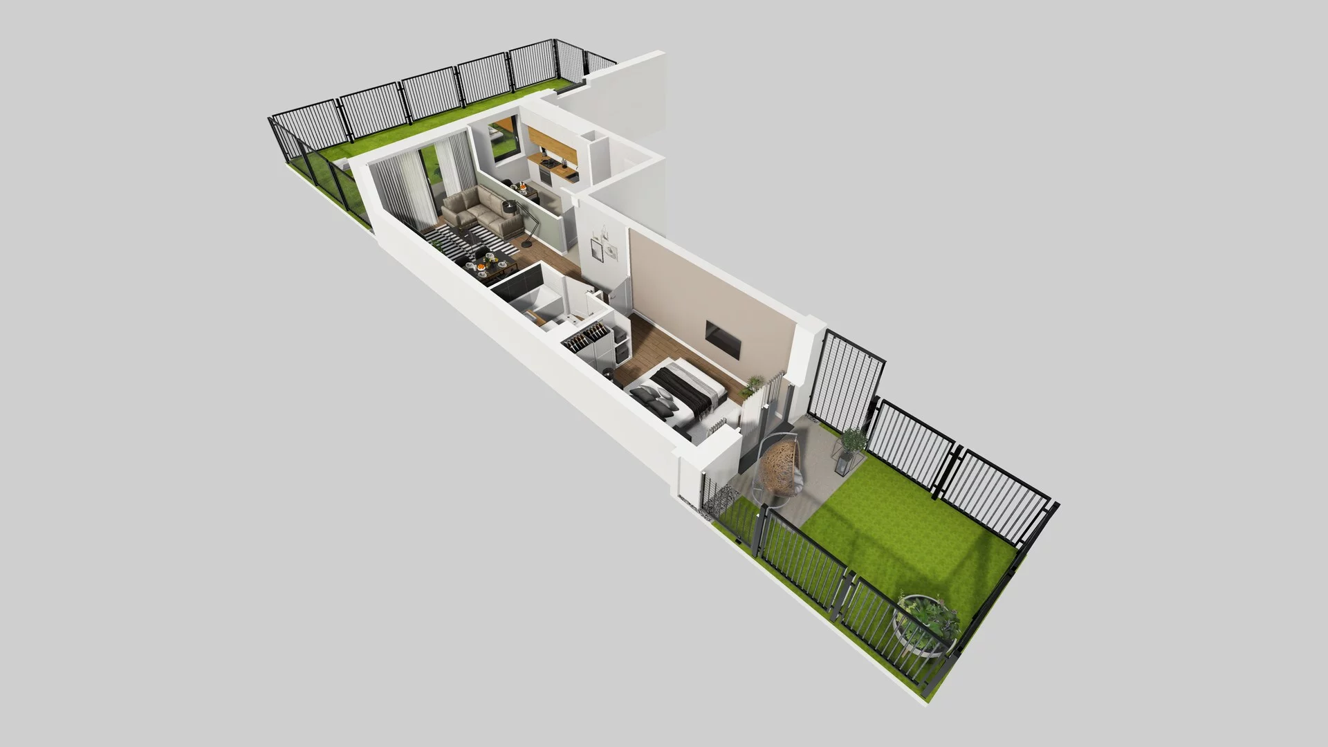 2 pokoje, mieszkanie 47,07 m², parter, oferta nr B/29, Apartamenty nad Oławką 2, Wrocław, Przedmieście Oławskie, Krzyki, ul. Krakowska 98a
