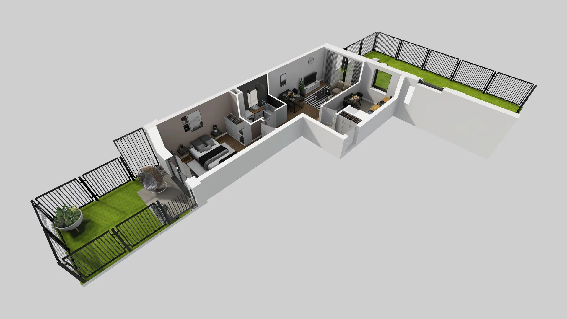 2 pokoje, mieszkanie 47,07 m², parter, oferta nr B/29, Apartamenty nad Oławką 2, Wrocław, Przedmieście Oławskie, Krzyki, ul. Krakowska 98a