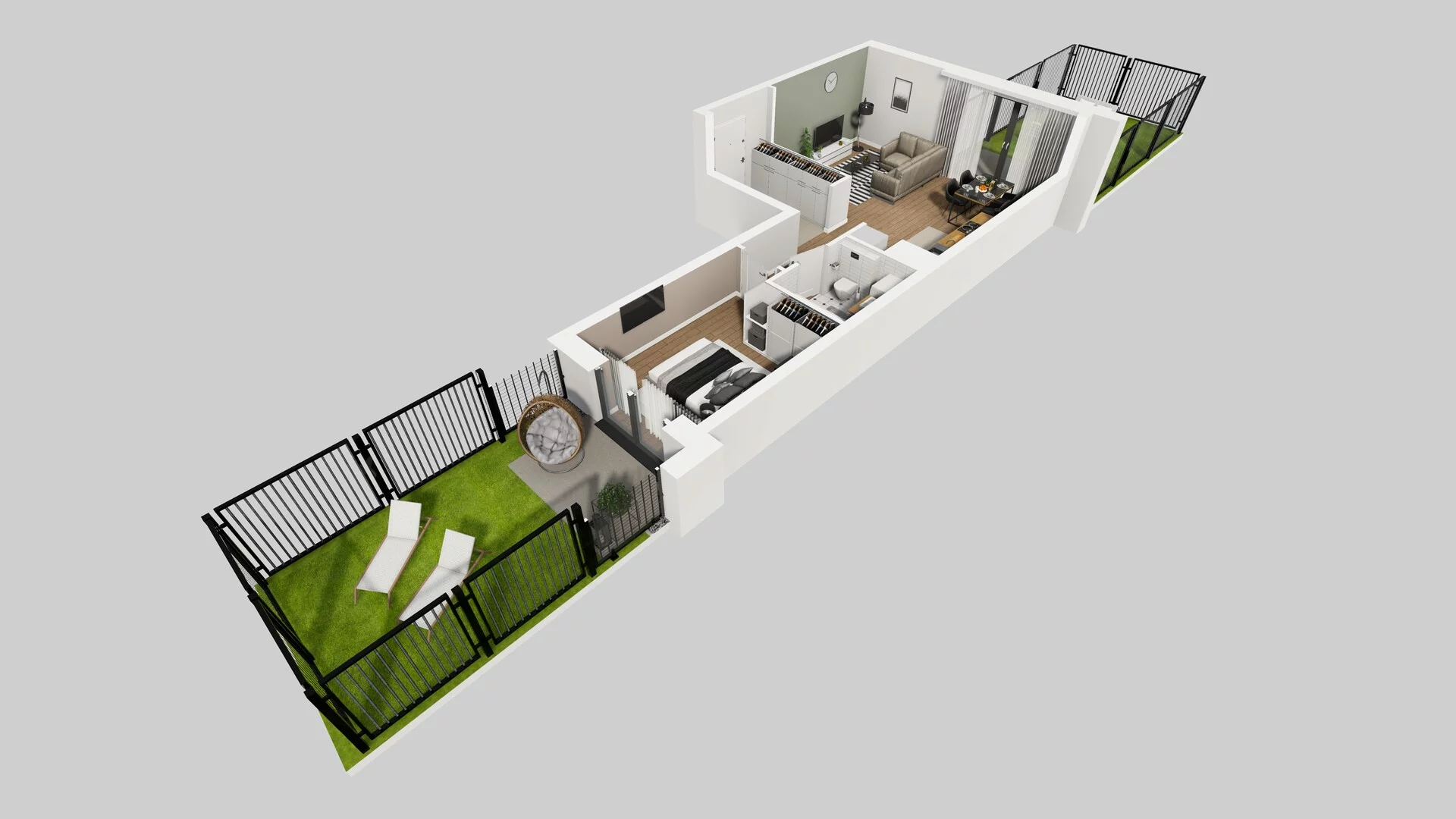 2 pokoje, mieszkanie 50,19 m², parter, oferta nr B/57, Apartamenty nad Oławką 2, Wrocław, Przedmieście Oławskie, Krzyki, ul. Krakowska 98a