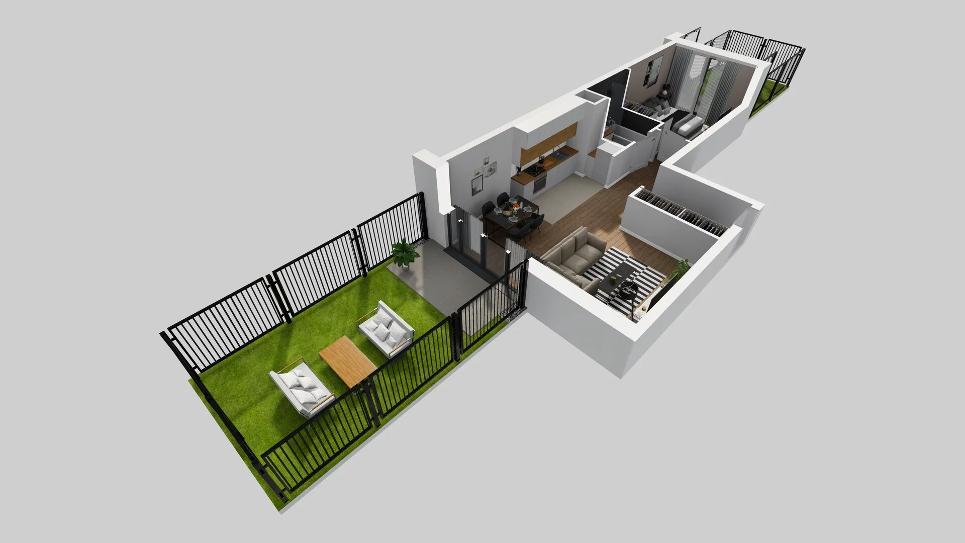 2 pokoje, mieszkanie 50,19 m², parter, oferta nr B/57, Apartamenty nad Oławką 2, Wrocław, Przedmieście Oławskie, Krzyki, ul. Krakowska 98a