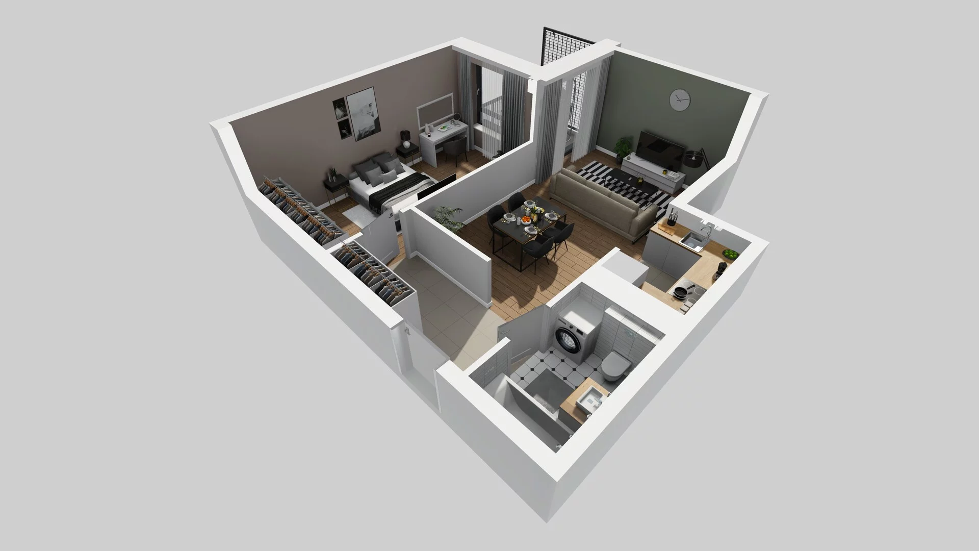 2 pokoje, mieszkanie 50,29 m², piętro 2, oferta nr B/64, Apartamenty nad Oławką 2, Wrocław, Przedmieście Oławskie, Krzyki, ul. Krakowska 98a