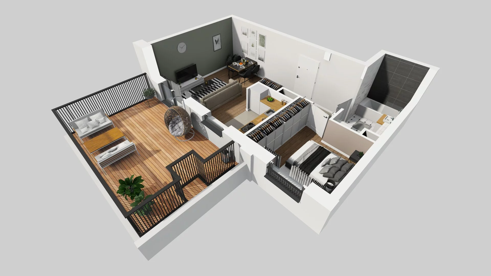 2 pokoje, mieszkanie 41,74 m², piętro 2, oferta nr B/92, Apartamenty nad Oławką 2, Wrocław, Przedmieście Oławskie, Krzyki, ul. Krakowska 98a
