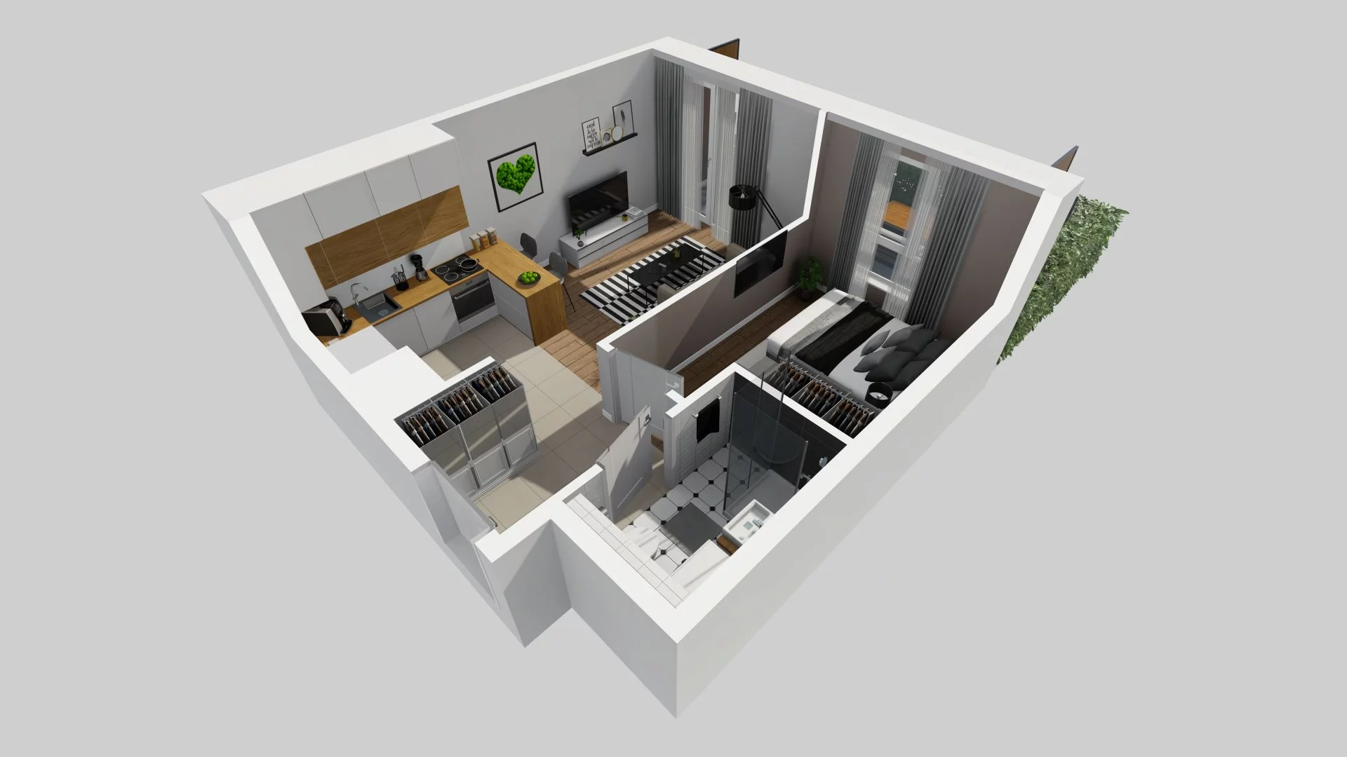 2 pokoje, mieszkanie 32,55 m², parter, oferta nr A/37, Metro Zachód etap 13, Warszawa, Bemowo, Chrzanów, ul. Lazurowa