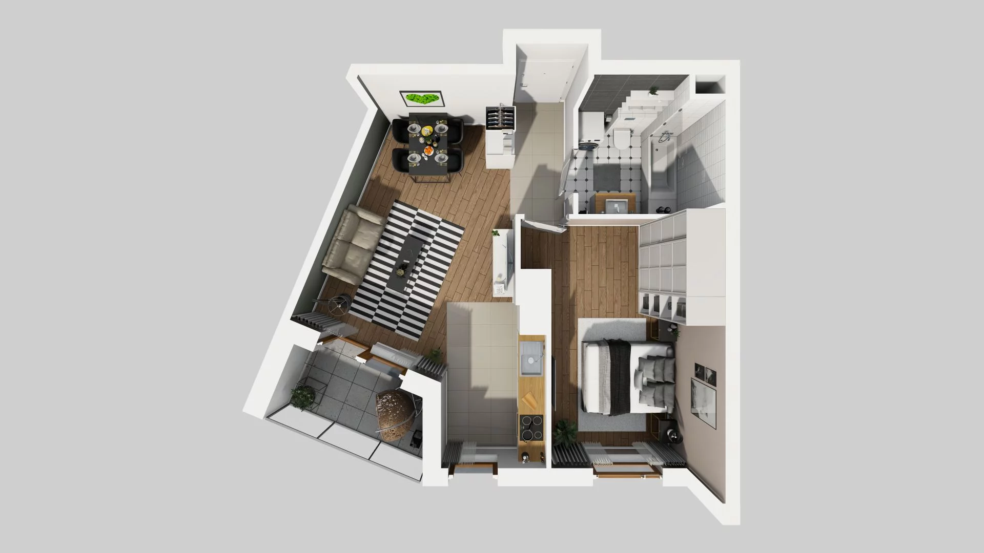 Mieszkanie 45,82 m², piętro 2, oferta nr A/26, Apartamenty Literacka, Warszawa, Bielany, Piaski, ul. Literacka