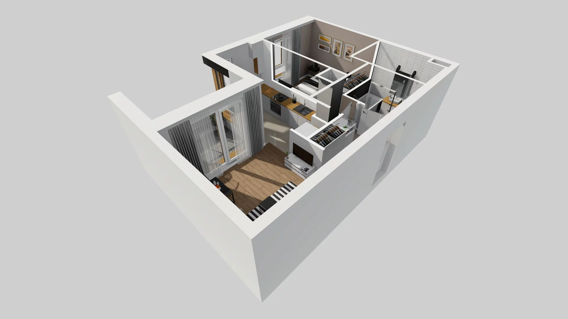 2 pokoje, mieszkanie 39,64 m², piętro 1, oferta nr C/9, Apartamenty Literacka 2, Warszawa, Bielany, Piaski, ul. Literacka