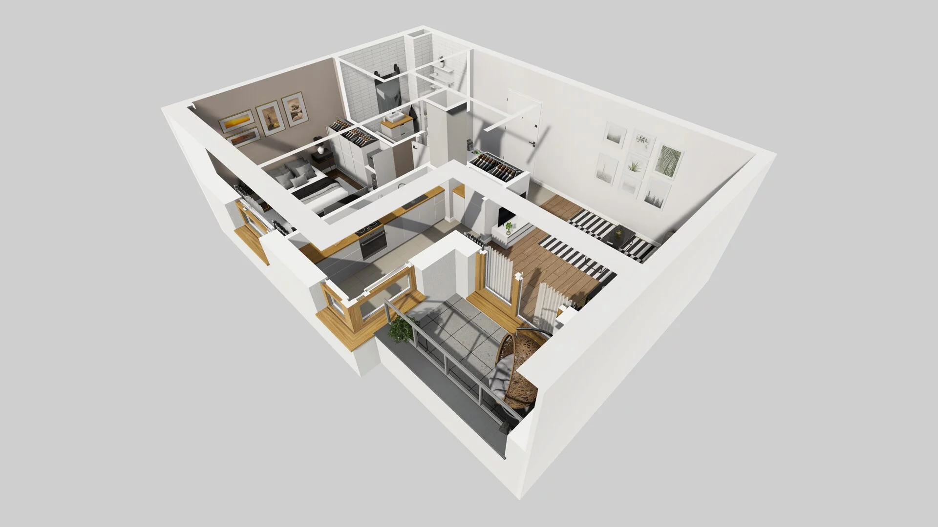 2 pokoje, mieszkanie 39,64 m², piętro 1, oferta nr C/9, Apartamenty Literacka 2, Warszawa, Bielany, Piaski, ul. Literacka