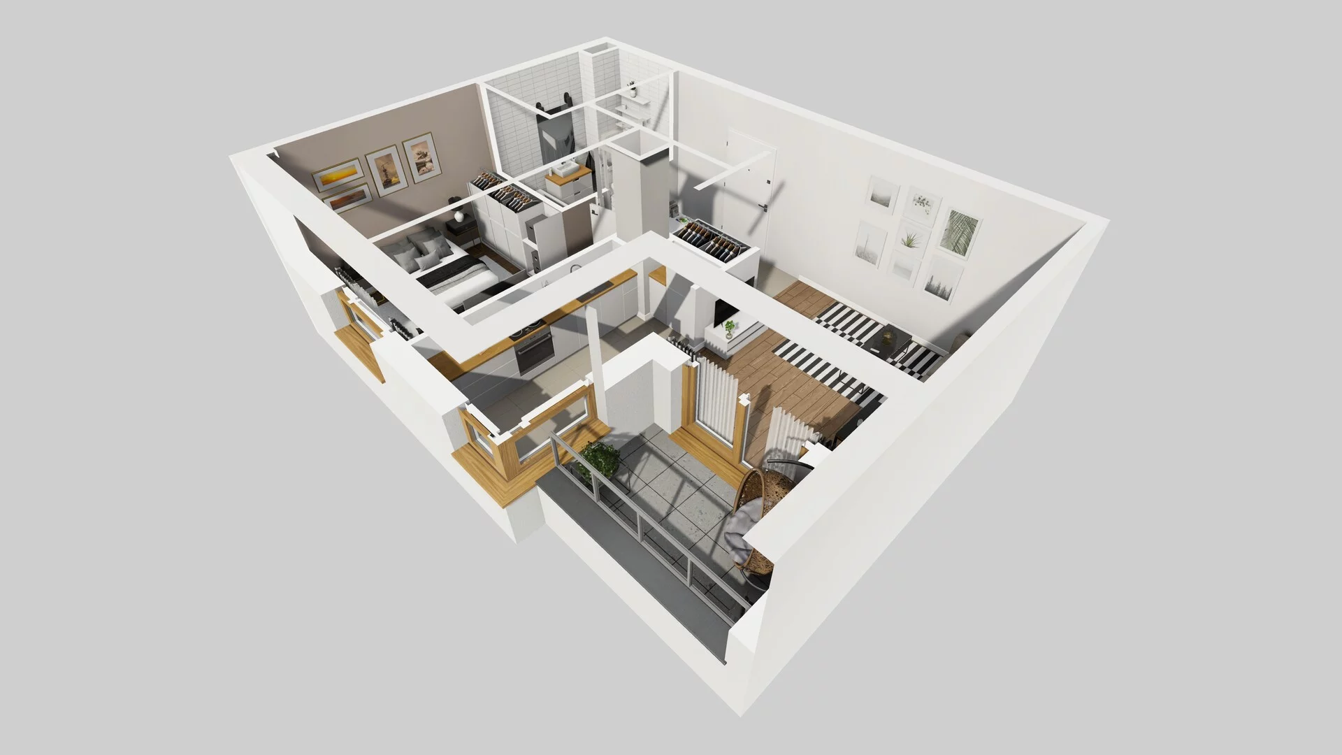 2 pokoje, mieszkanie 39,92 m², piętro 2, oferta nr C/19, Apartamenty Literacka 2, Warszawa, Bielany, Piaski, ul. Literacka