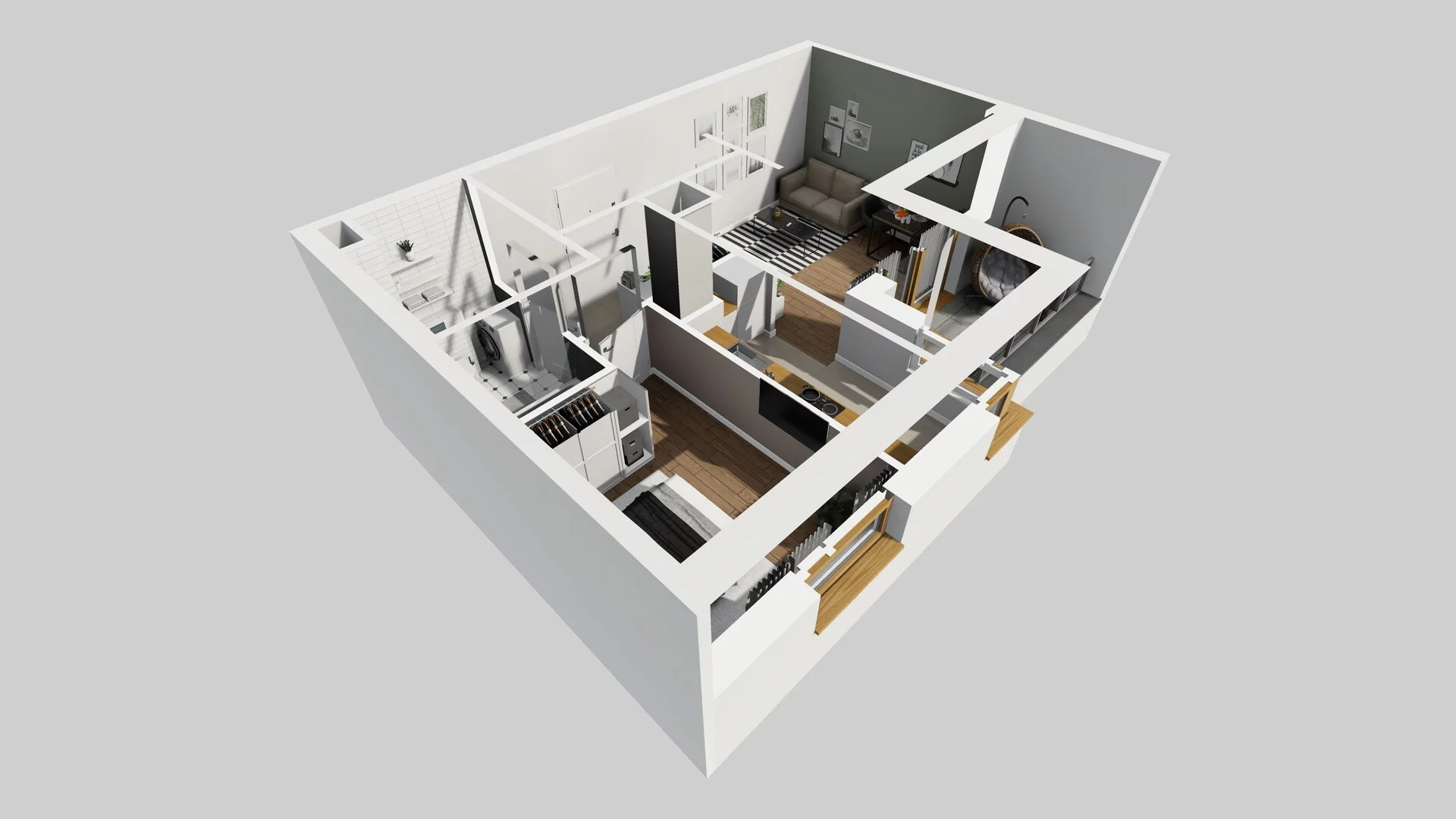 2 pokoje, mieszkanie 39,92 m², piętro 2, oferta nr C/19, Apartamenty Literacka 2, Warszawa, Bielany, Piaski, ul. Literacka
