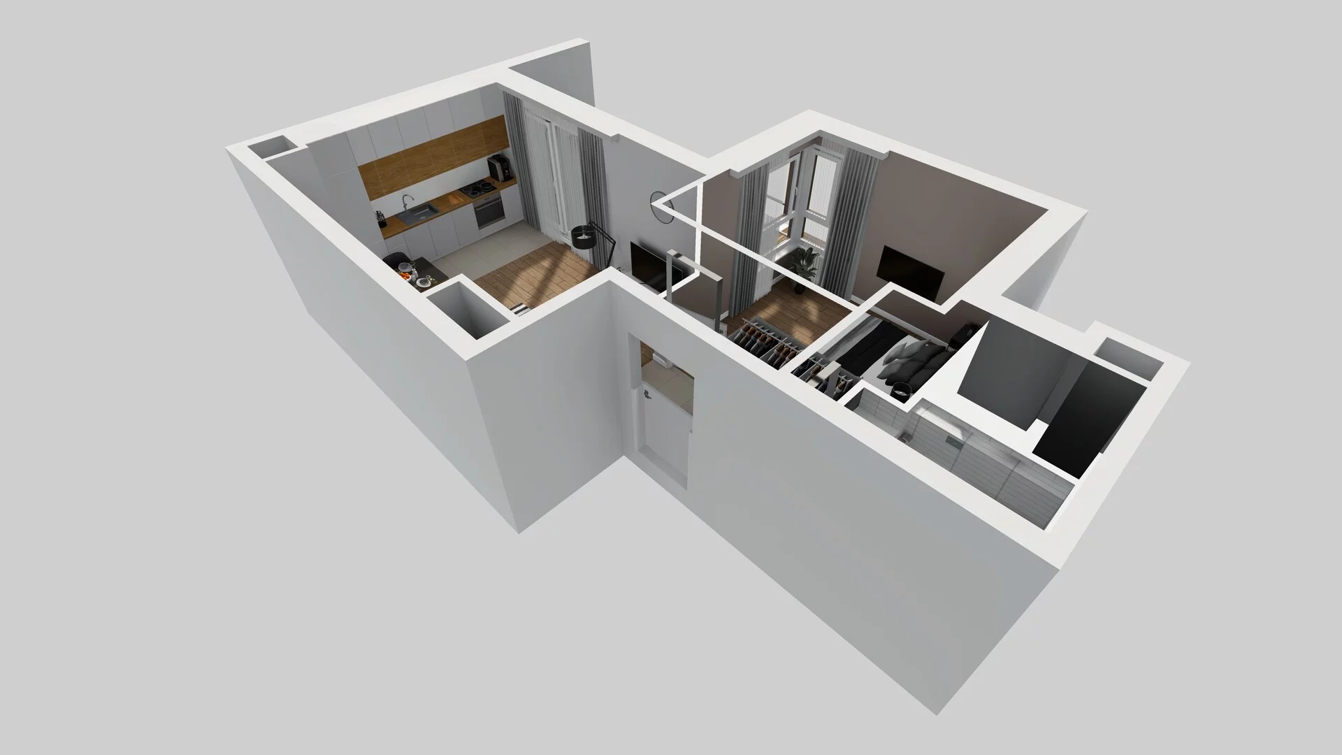 2 pokoje, mieszkanie 40,90 m², piętro 2, oferta nr C/20, Apartamenty Literacka 2, Warszawa, Bielany, Piaski, ul. Literacka