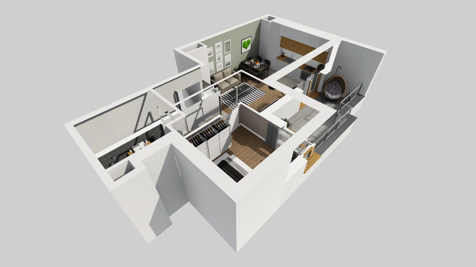 2 pokoje, mieszkanie 40,90 m², piętro 2, oferta nr C/20, Apartamenty Literacka 2, Warszawa, Bielany, Piaski, ul. Literacka