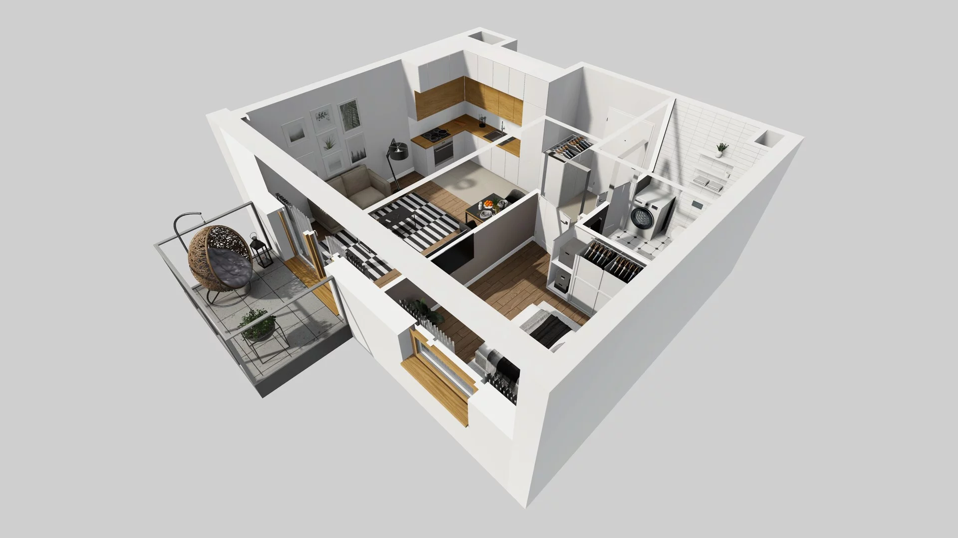 2 pokoje, mieszkanie 37,13 m², piętro 3, oferta nr C/25, Apartamenty Literacka 2, Warszawa, Bielany, Piaski, ul. Literacka