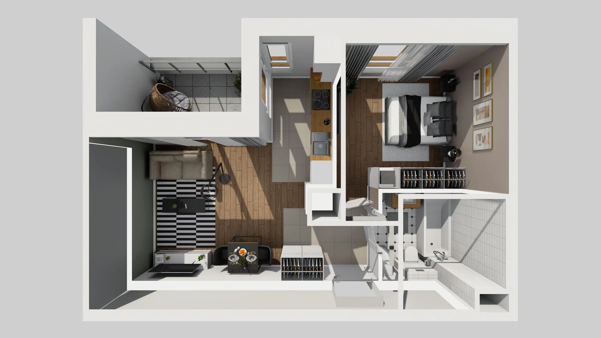 2 pokoje, mieszkanie 37,93 m², piętro 3, oferta nr C/28, Apartamenty Literacka 2, Warszawa, Bielany, Piaski, ul. Literacka