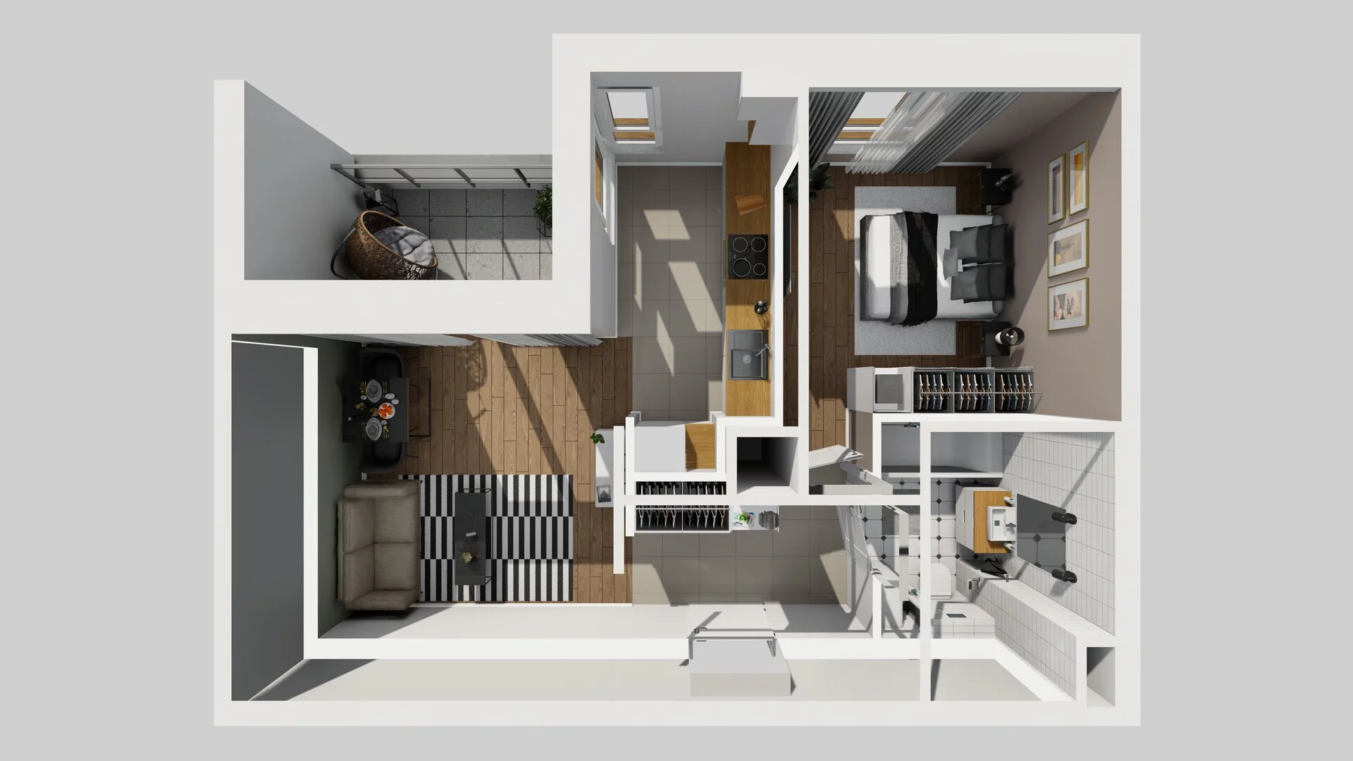 2 pokoje, mieszkanie 39,92 m², piętro 3, oferta nr C/29, Apartamenty Literacka 2, Warszawa, Bielany, Piaski, ul. Literacka