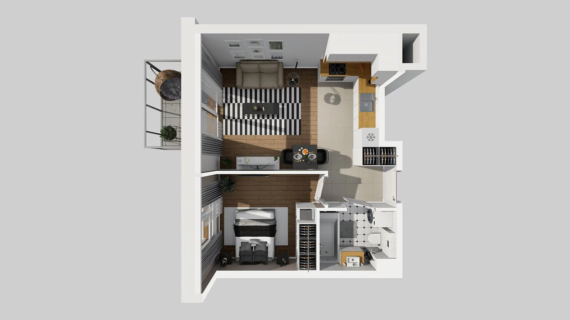 2 pokoje, mieszkanie 37,13 m², piętro 4, oferta nr C/35, Apartamenty Literacka 2, Warszawa, Bielany, Piaski, ul. Literacka