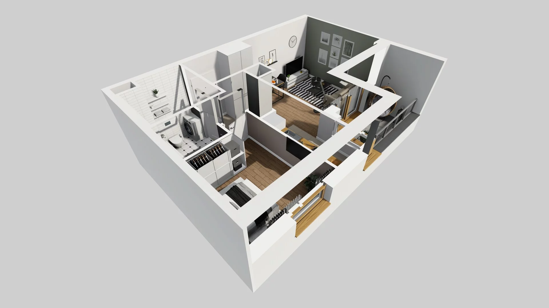 2 pokoje, mieszkanie 37,93 m², piętro 4, oferta nr C/38, Apartamenty Literacka 2, Warszawa, Bielany, Piaski, ul. Literacka