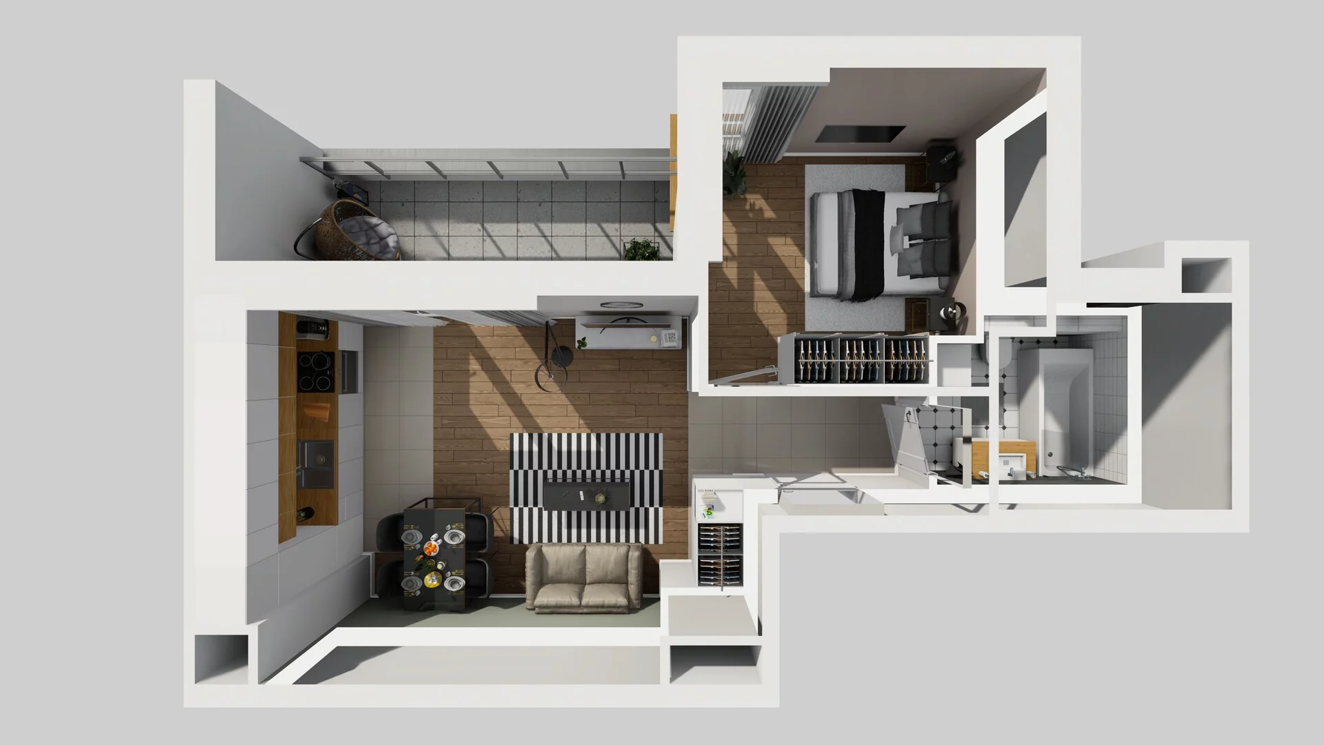 2 pokoje, mieszkanie 41,15 m², piętro 5, oferta nr C/50, Apartamenty Literacka 2, Warszawa, Bielany, Piaski, ul. Literacka