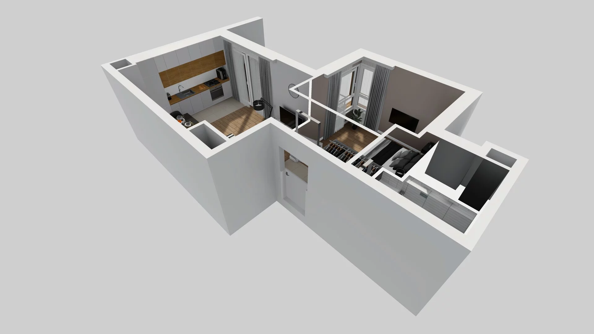 2 pokoje, mieszkanie 41,15 m², piętro 5, oferta nr C/50, Apartamenty Literacka 2, Warszawa, Bielany, Piaski, ul. Literacka