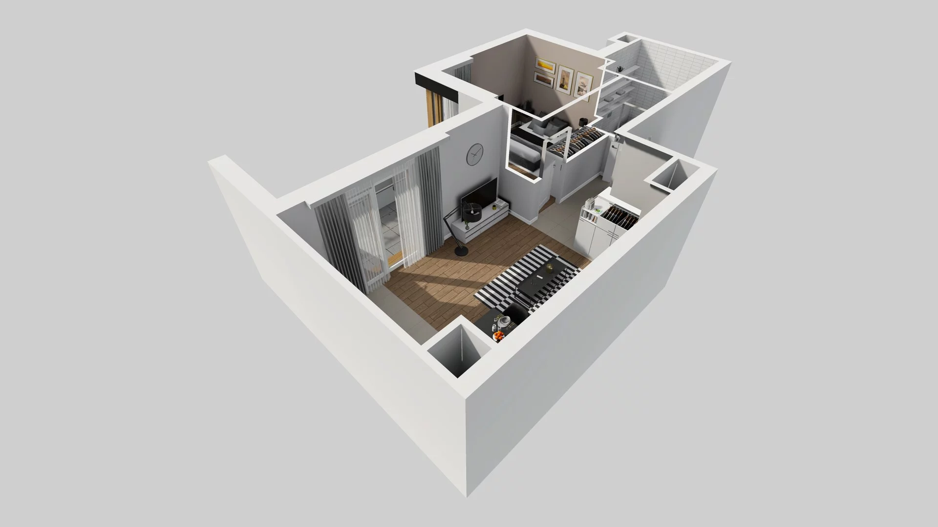 2 pokoje, mieszkanie 41,15 m², piętro 5, oferta nr C/50, Apartamenty Literacka 2, Warszawa, Bielany, Piaski, ul. Literacka