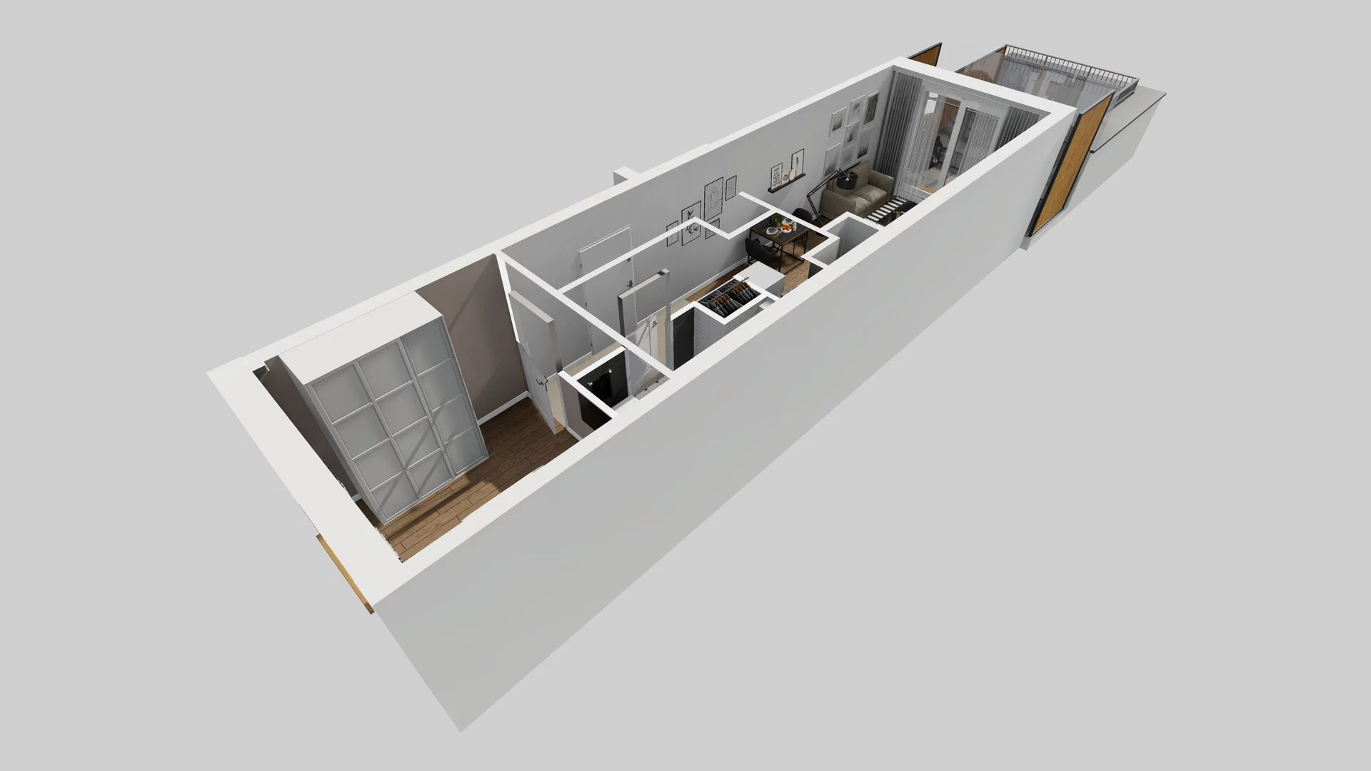 2 pokoje, mieszkanie 40,32 m², piętro 1, oferta nr D/29, Apartamenty Literacka 2, Warszawa, Bielany, Piaski, ul. Literacka