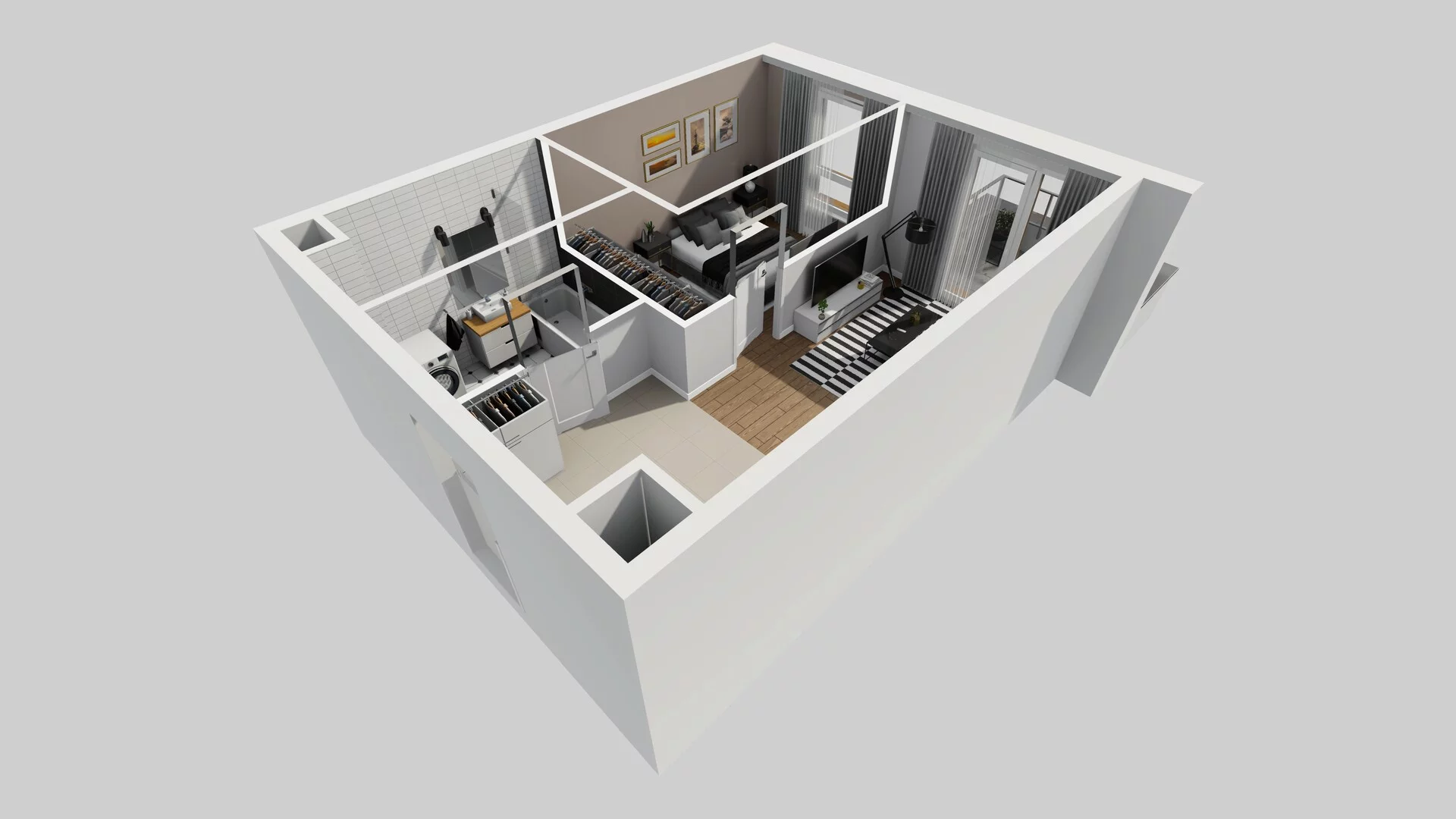 2 pokoje, mieszkanie 38,50 m², piętro 2, oferta nr D/32, Apartamenty Literacka 2, Warszawa, Bielany, Piaski, ul. Literacka