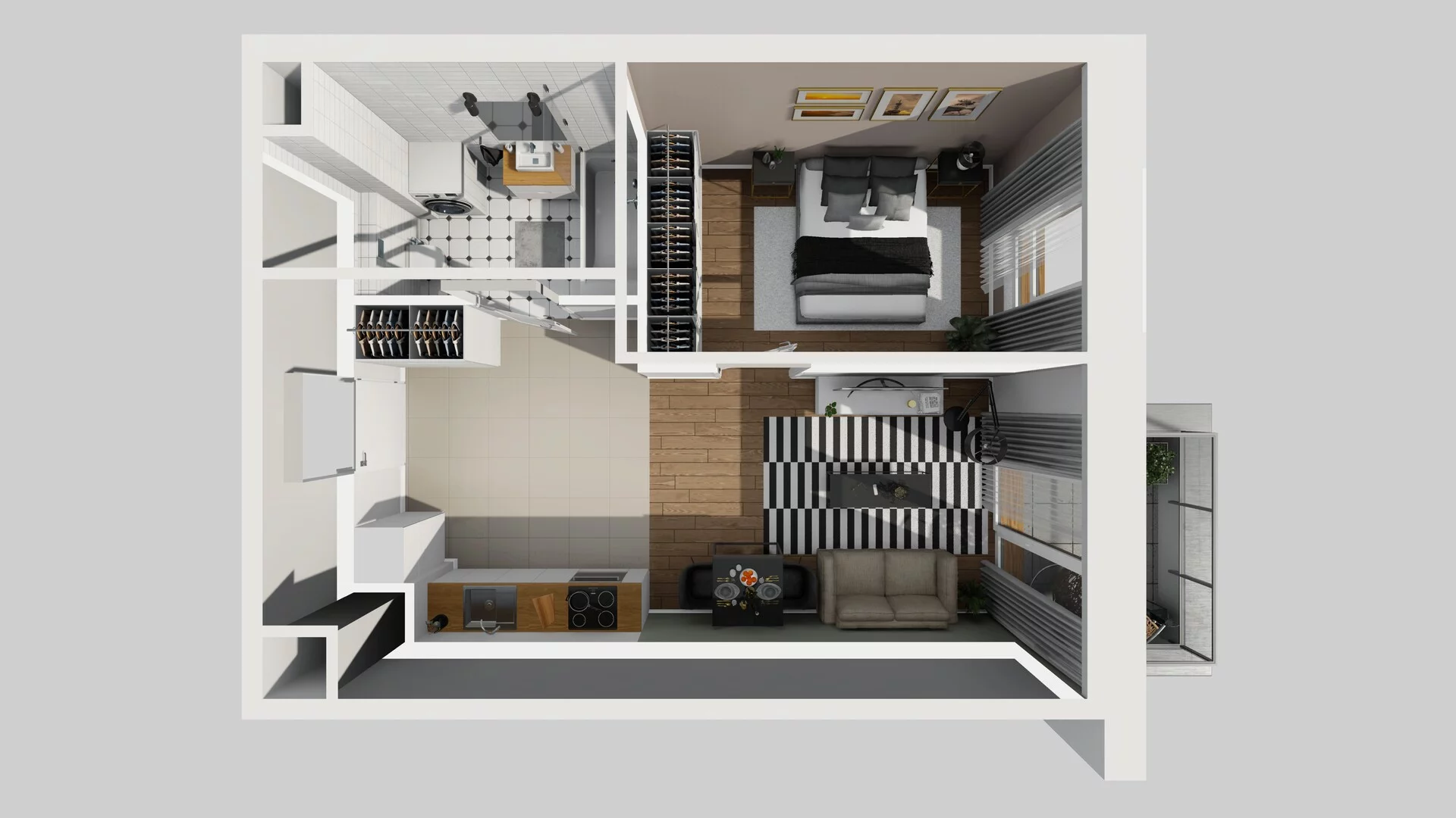2 pokoje, mieszkanie 38,50 m², piętro 3, oferta nr D/39, Apartamenty Literacka 2, Warszawa, Bielany, Piaski, ul. Literacka