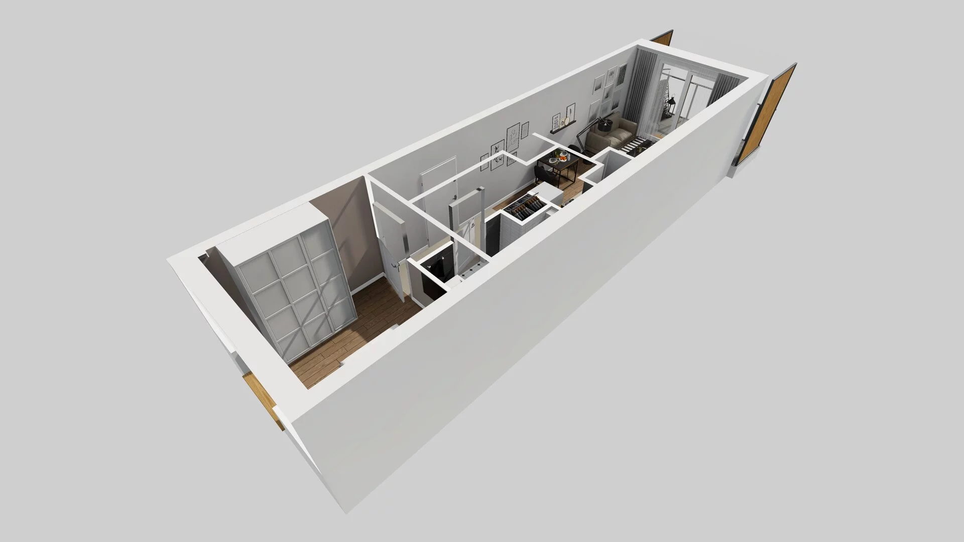 2 pokoje, mieszkanie 40,52 m², piętro 4, oferta nr D/50, Apartamenty Literacka 2, Warszawa, Bielany, Piaski, ul. Literacka