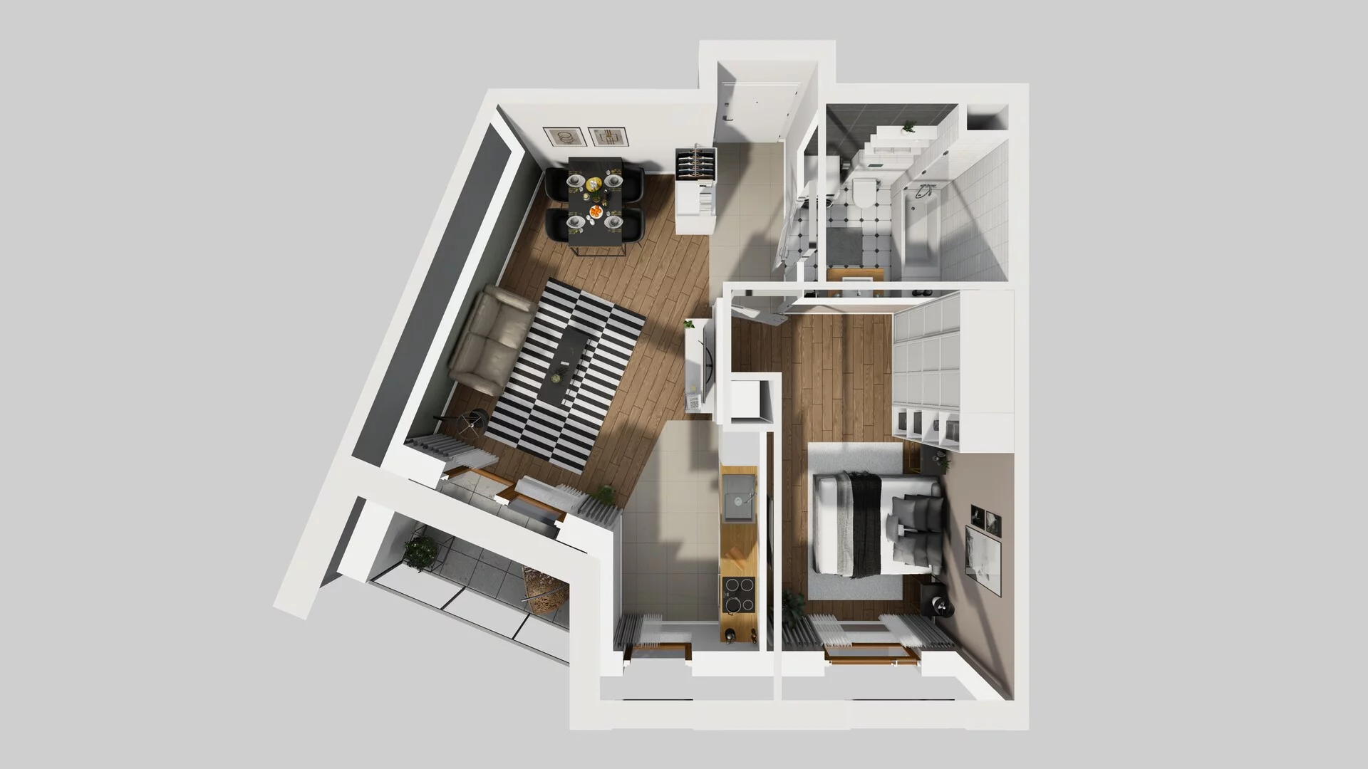 2 pokoje, mieszkanie 46,32 m², piętro 6, oferta nr A/38, Apartamenty Literacka, Warszawa, Bielany, Piaski, ul. Literacka