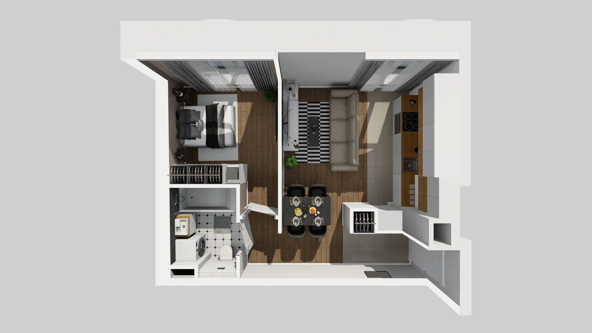 2 pokoje, mieszkanie 37,04 m², parter, oferta nr A/2, Osobowicka 114, Wrocław, Osobowice-Rędzin, Fabryczna, ul. Osobowicka 114