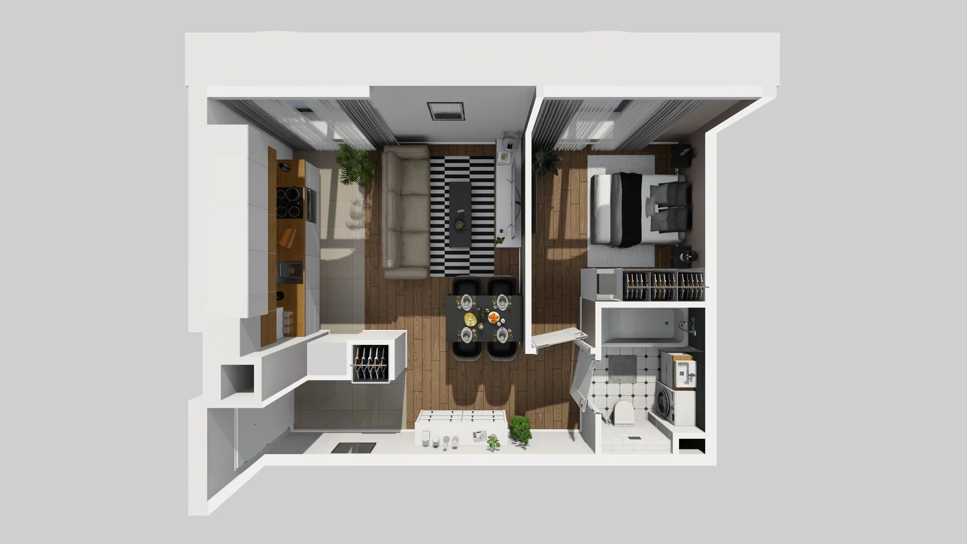 2 pokoje, mieszkanie 38,73 m², parter, oferta nr A/3, Osobowicka 114, Wrocław, Osobowice-Rędzin, Fabryczna, ul. Osobowicka 114