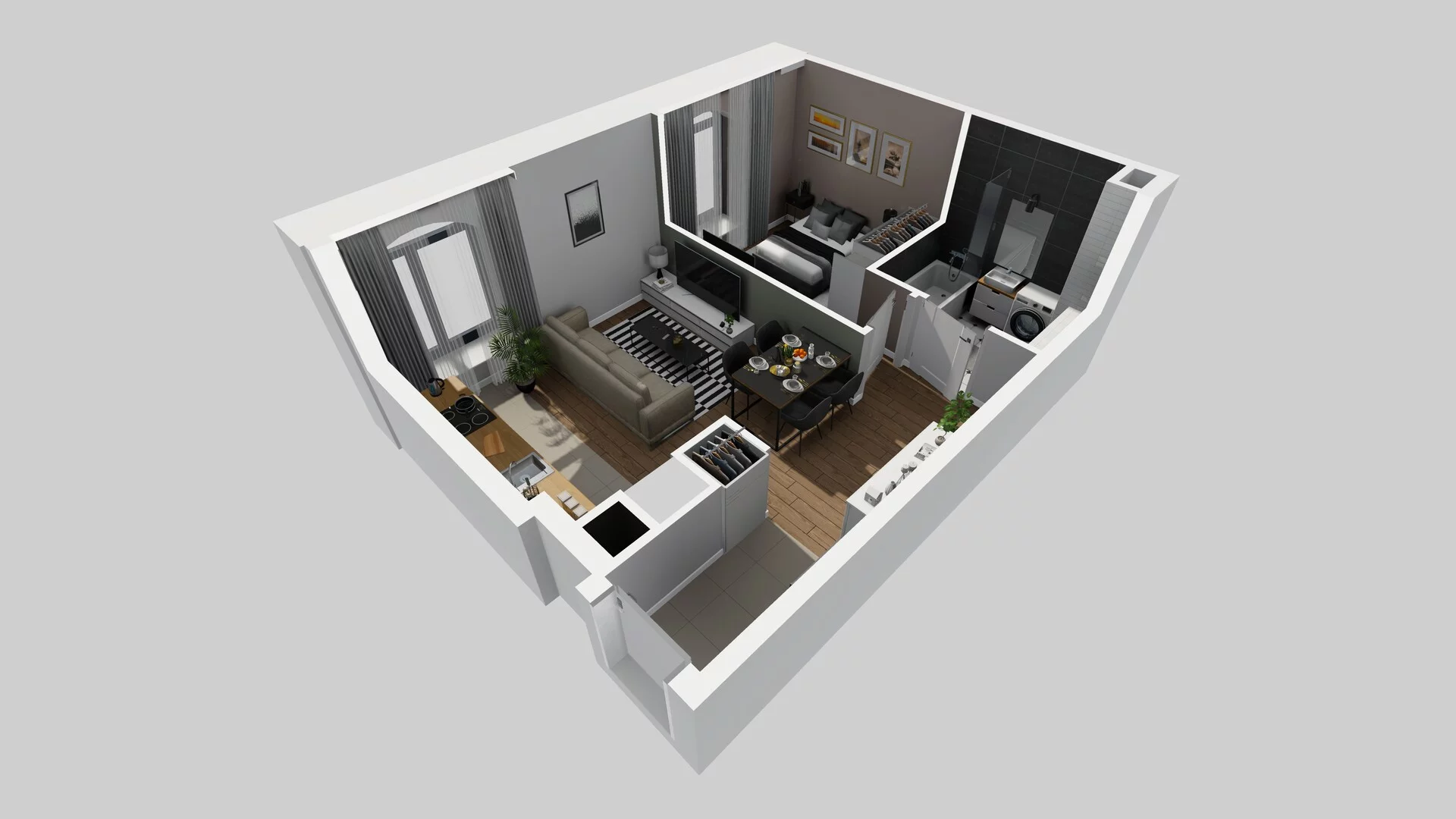 2 pokoje, mieszkanie 38,73 m², parter, oferta nr A/3, Osobowicka 114, Wrocław, Osobowice-Rędzin, Fabryczna, ul. Osobowicka 114
