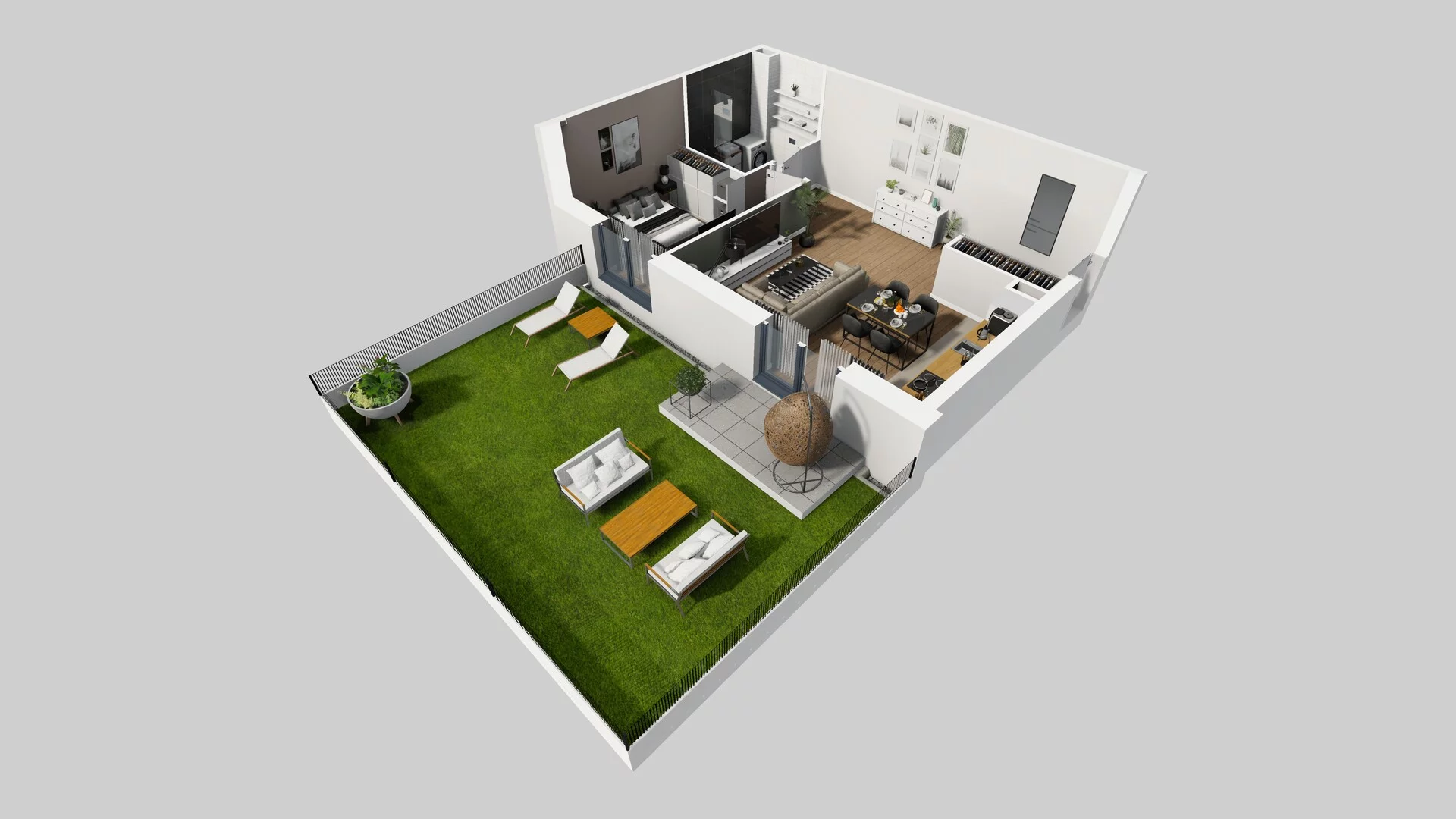 2 pokoje, mieszkanie 48,25 m², parter, oferta nr A/13, Osobowicka 114, Wrocław, Osobowice-Rędzin, Fabryczna, ul. Osobowicka 114