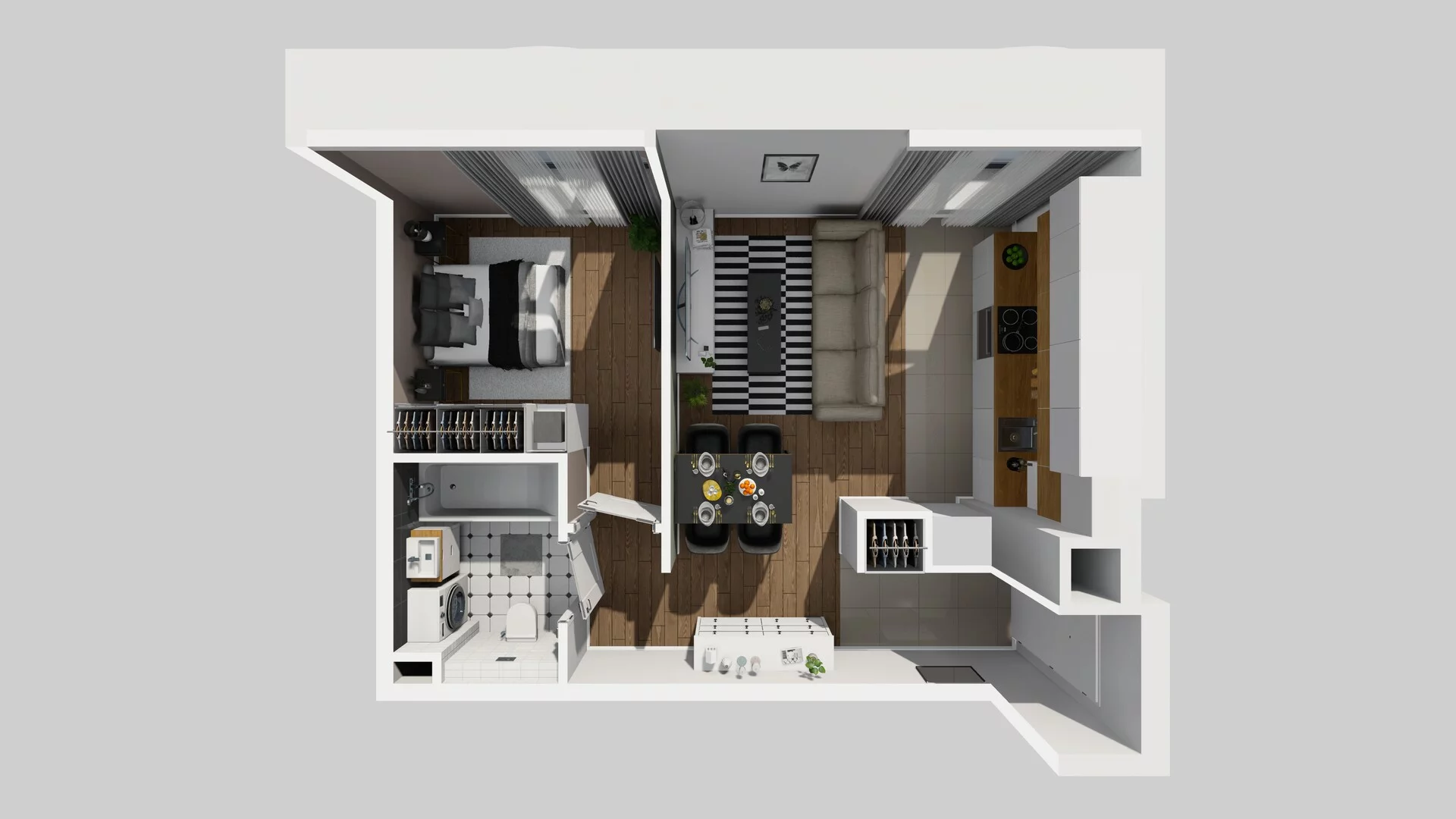 2 pokoje, mieszkanie 38,70 m², parter, oferta nr A/14, Osobowicka 114, Wrocław, Osobowice-Rędzin, Fabryczna, ul. Osobowicka 114