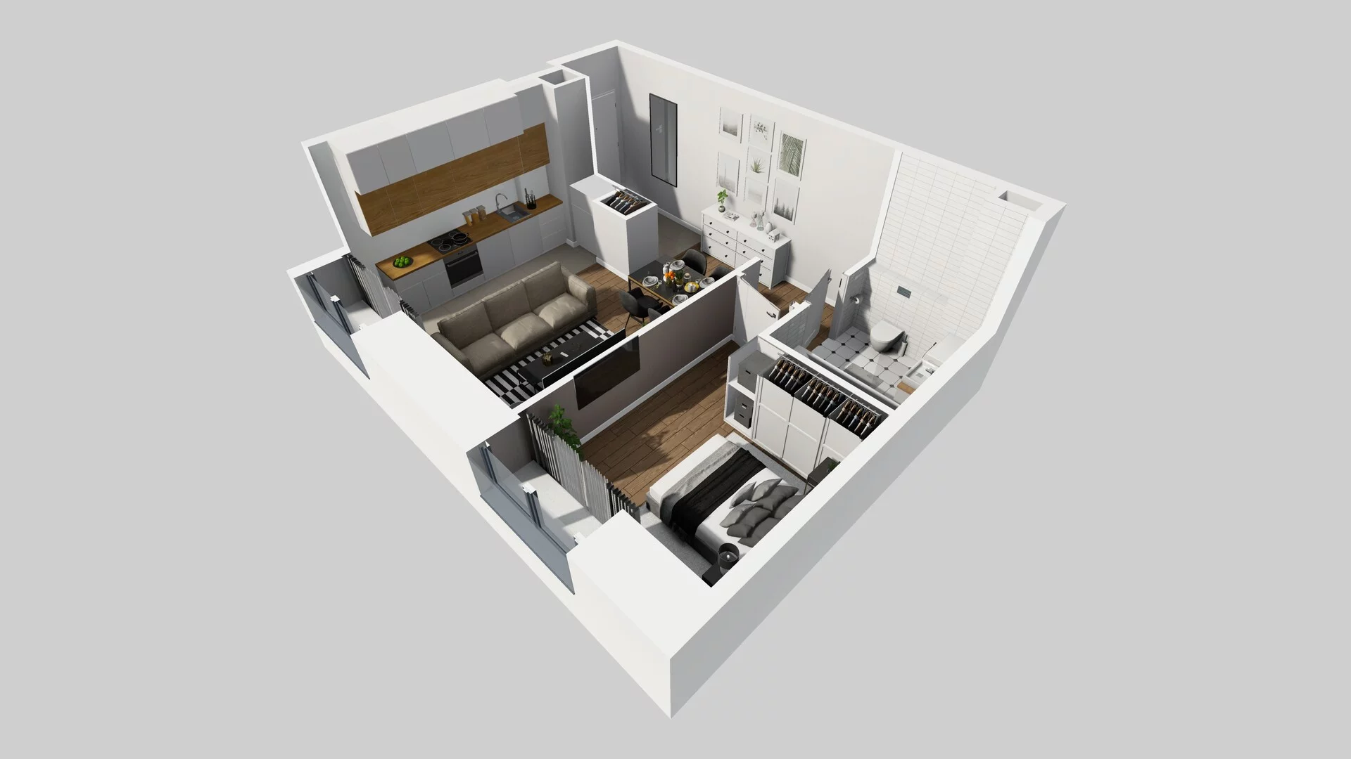 2 pokoje, mieszkanie 38,70 m², parter, oferta nr A/14, Osobowicka 114, Wrocław, Osobowice-Rędzin, Fabryczna, ul. Osobowicka 114