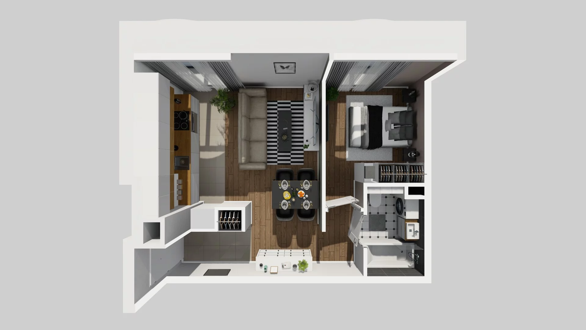 2 pokoje, mieszkanie 37,11 m², parter, oferta nr A/15, Osobowicka 114, Wrocław, Osobowice-Rędzin, Fabryczna, ul. Osobowicka 114