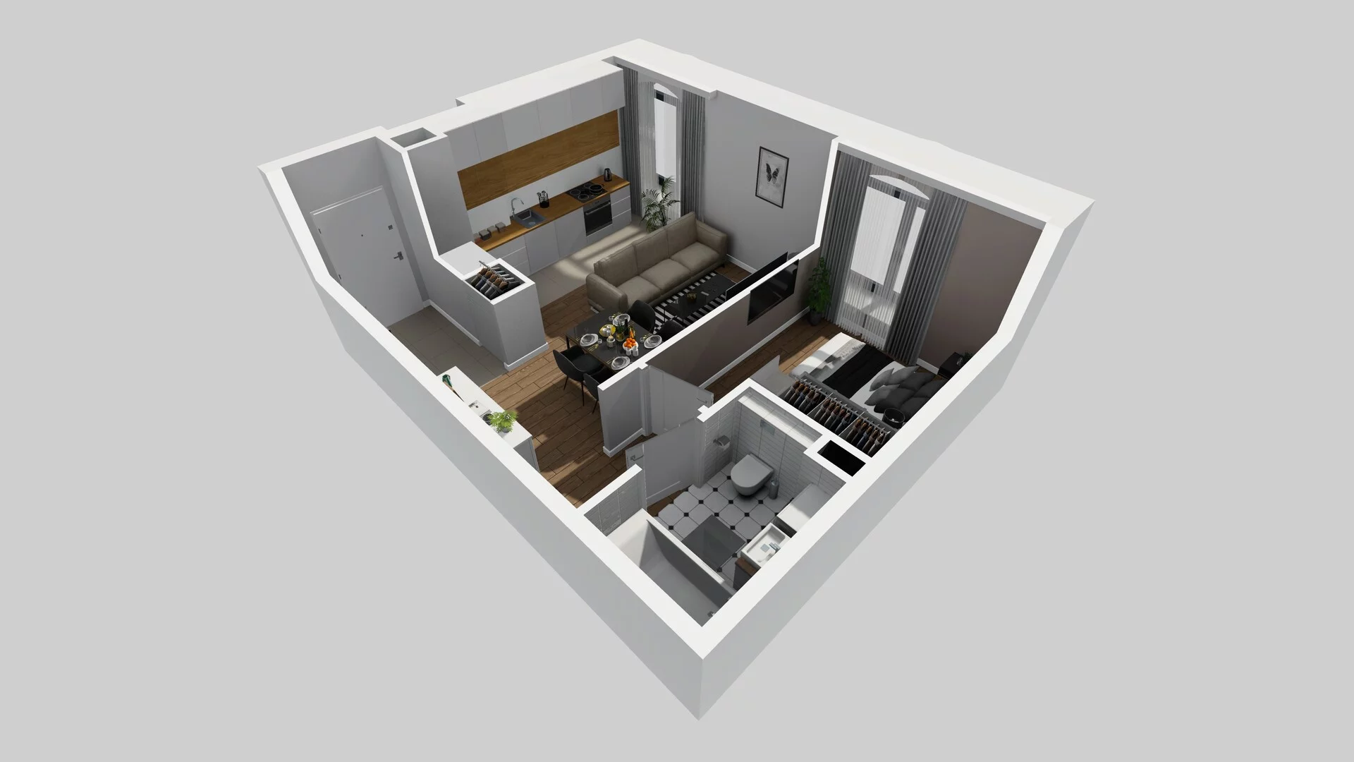 2 pokoje, mieszkanie 37,11 m², parter, oferta nr A/15, Osobowicka 114, Wrocław, Osobowice-Rędzin, Fabryczna, ul. Osobowicka 114