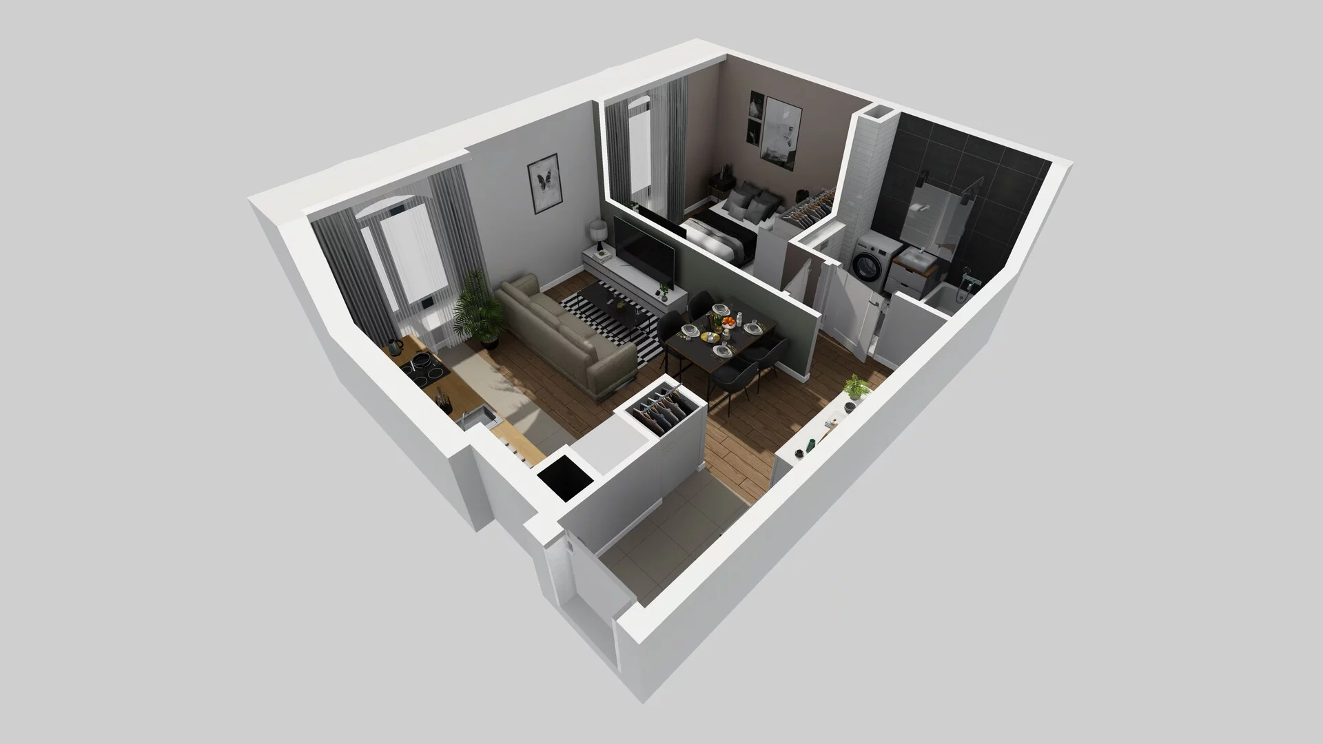 2 pokoje, mieszkanie 37,11 m², parter, oferta nr A/15, Osobowicka 114, Wrocław, Osobowice-Rędzin, Fabryczna, ul. Osobowicka 114