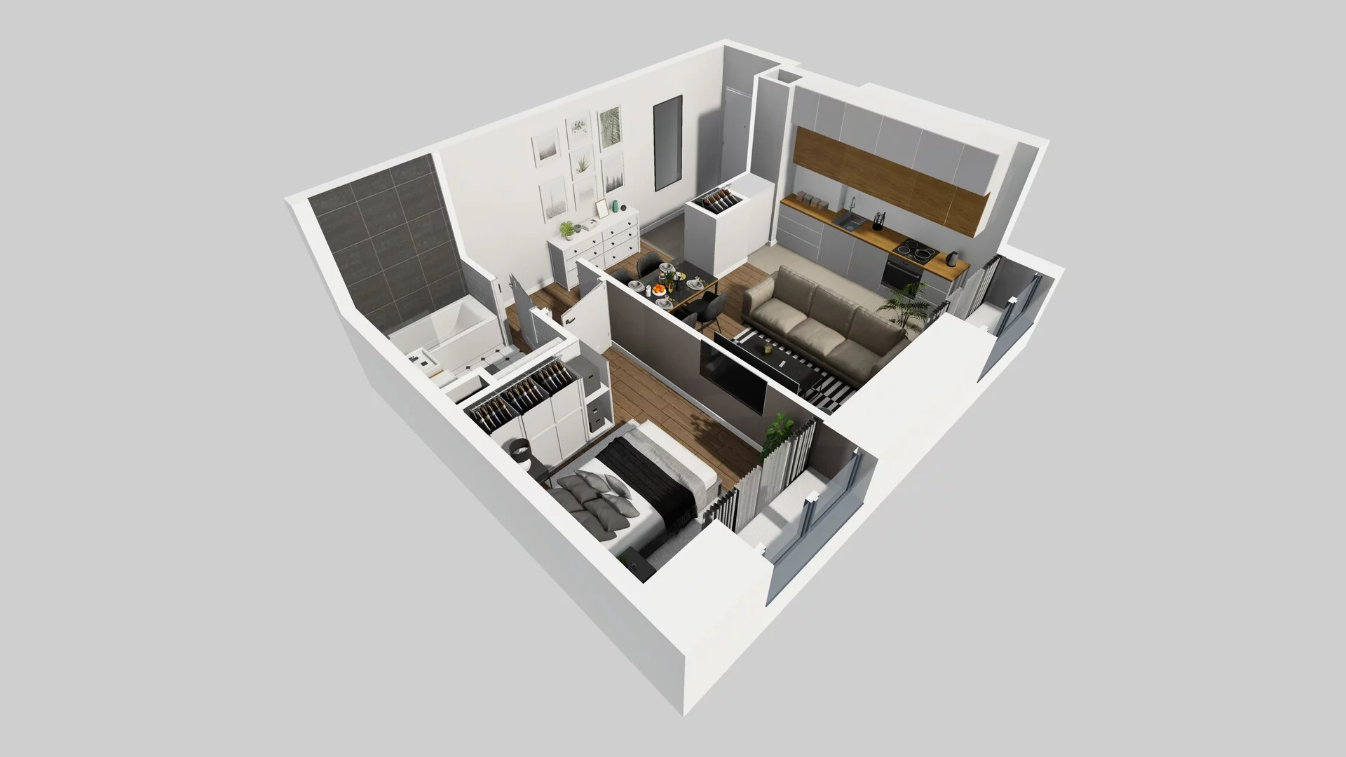 2 pokoje, mieszkanie 37,11 m², parter, oferta nr A/15, Osobowicka 114, Wrocław, Osobowice-Rędzin, Fabryczna, ul. Osobowicka 114